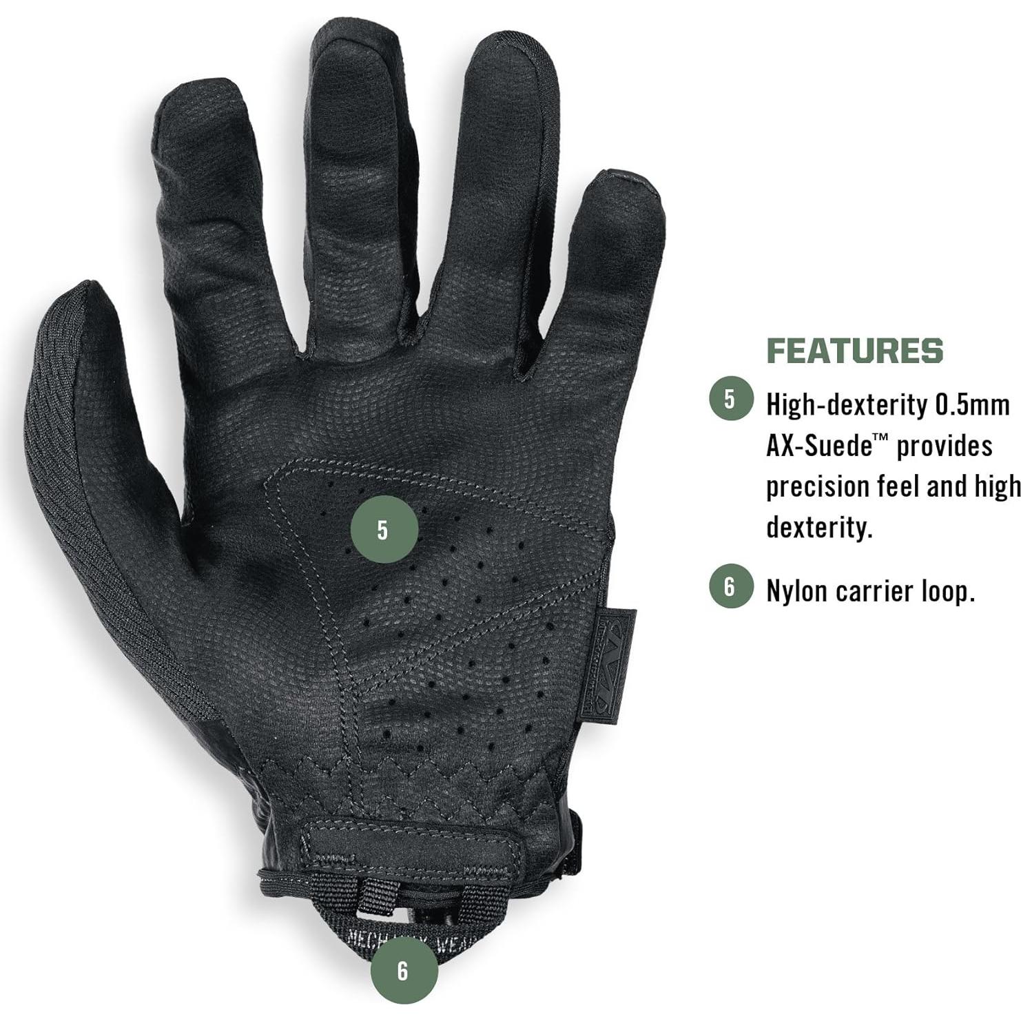 Guantes Mechanix Wear X-Large Negros 0.5mm Tácticos