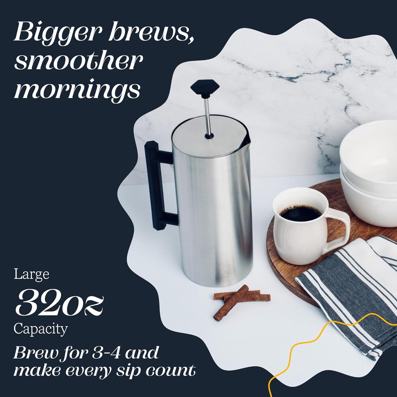 Cafetera Prensa Francesa ESPRO P6 32 oz Acero Inoxidable