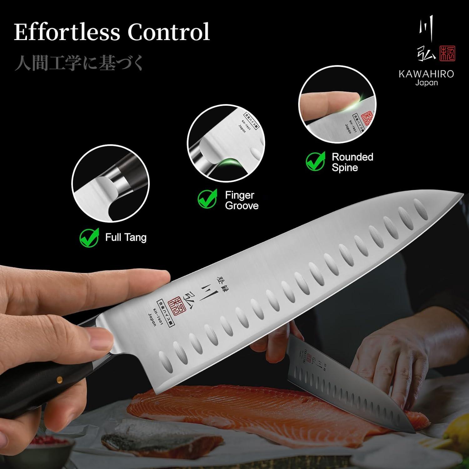 Cuchillo de Chef KAWAHIRO 21 cm Acero Japonés Hecho a Mano