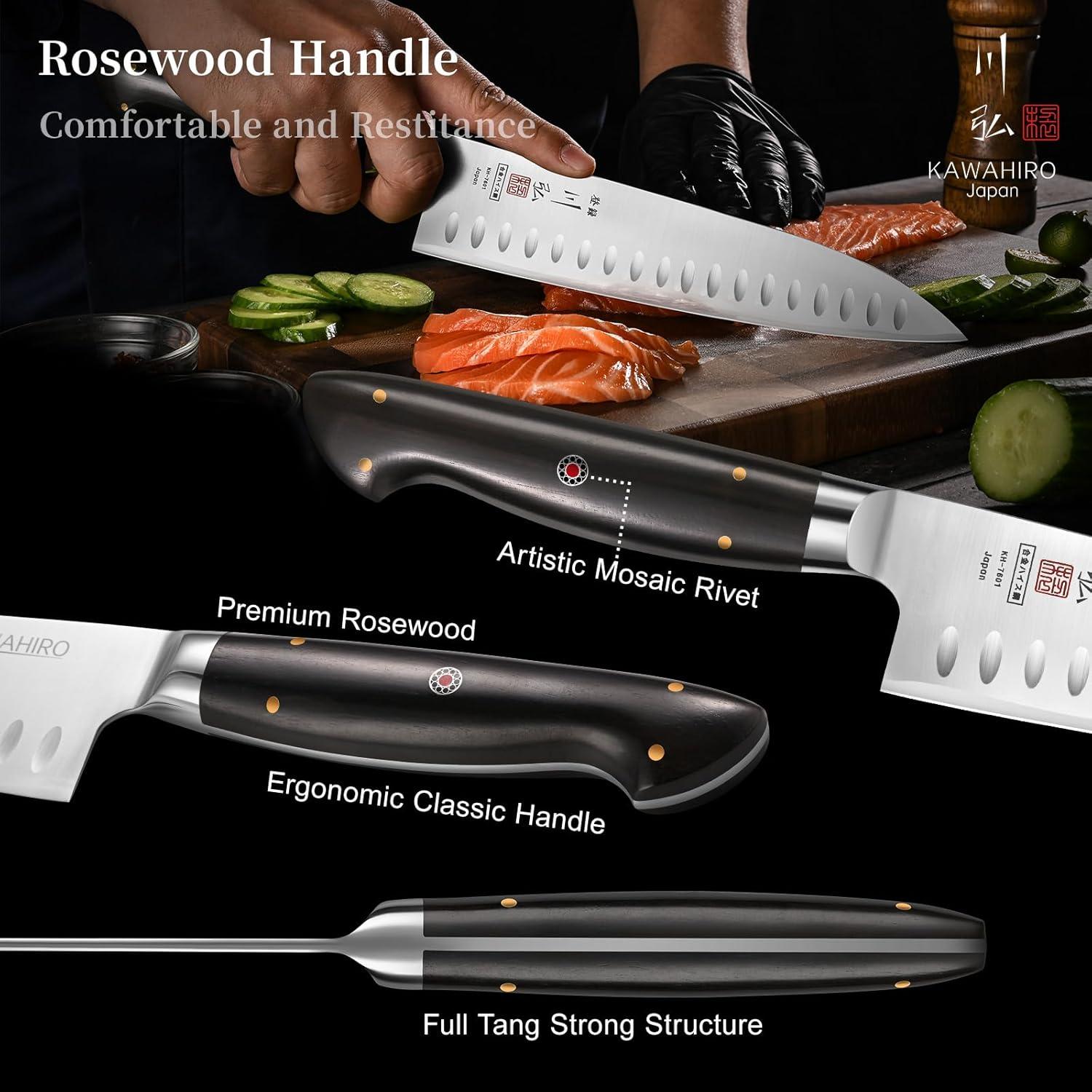 Cuchillo de Chef KAWAHIRO 21 cm Acero Japonés Hecho a Mano