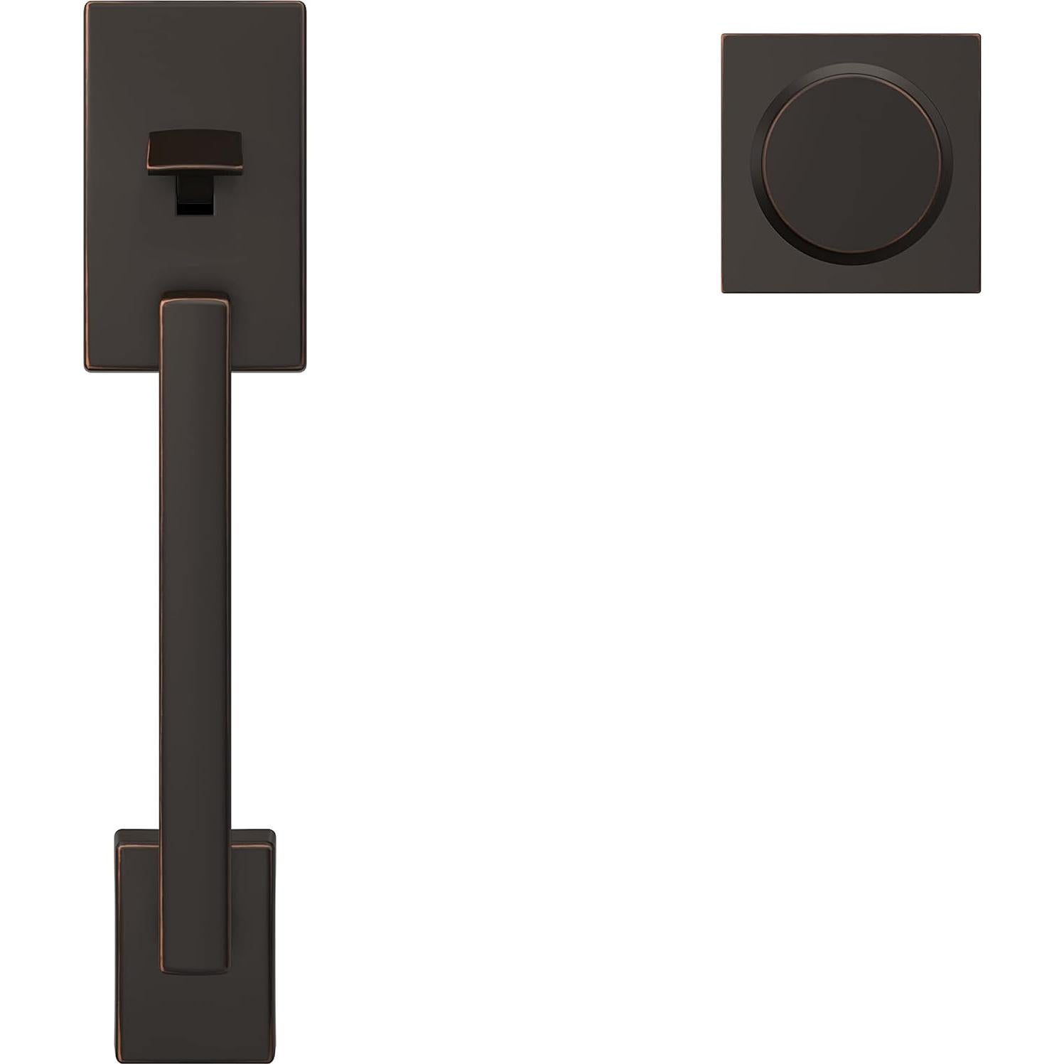 Juego de Manijas de Entrada Frontal SCHLAGE Bronce Envejecido