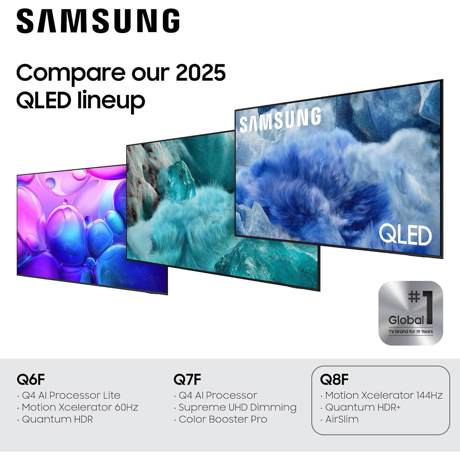 Samsung Televisor QLED 32" 4K UHD Q8F 2025 - Procesador Q4 AI