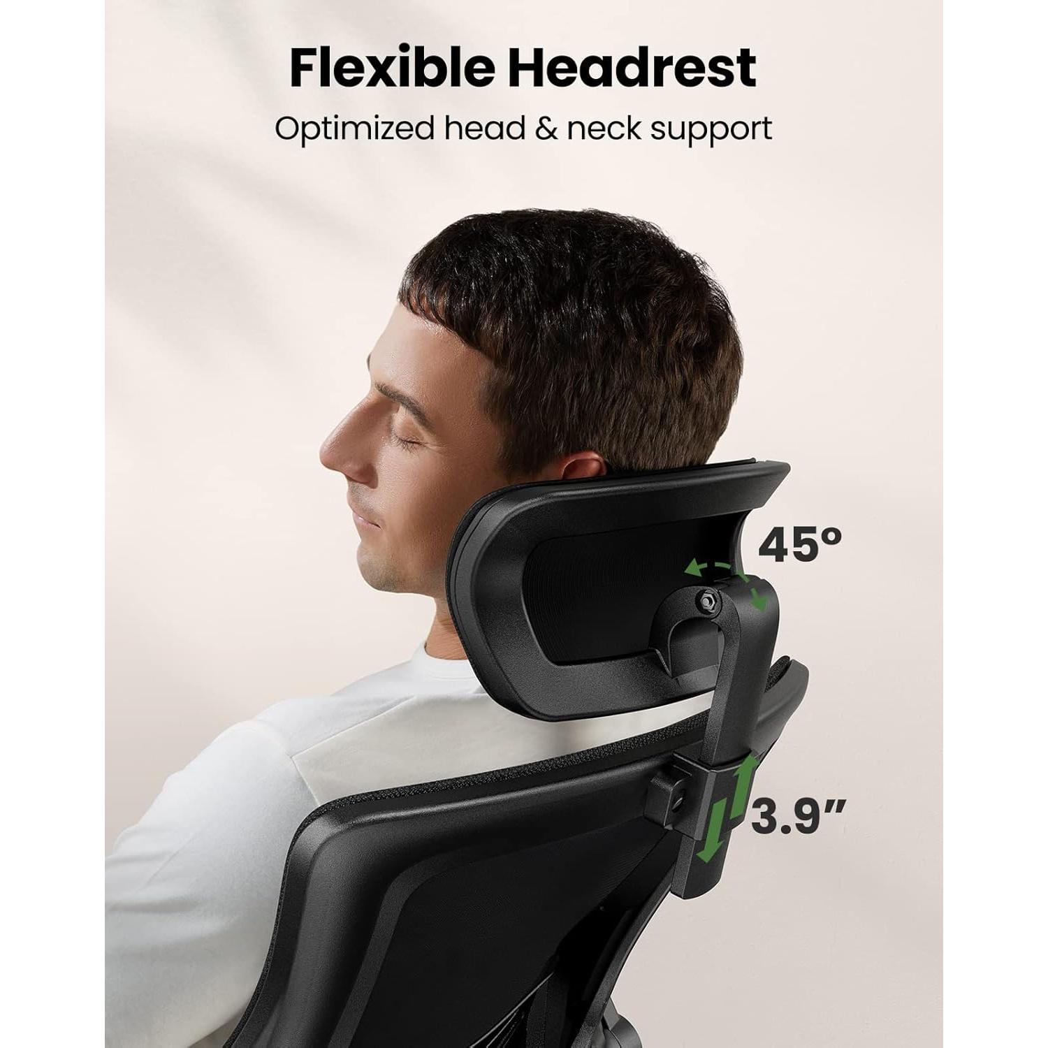 Silla de Oficina Ergonómica Marsail MSOC5 con Soporte Lumbar