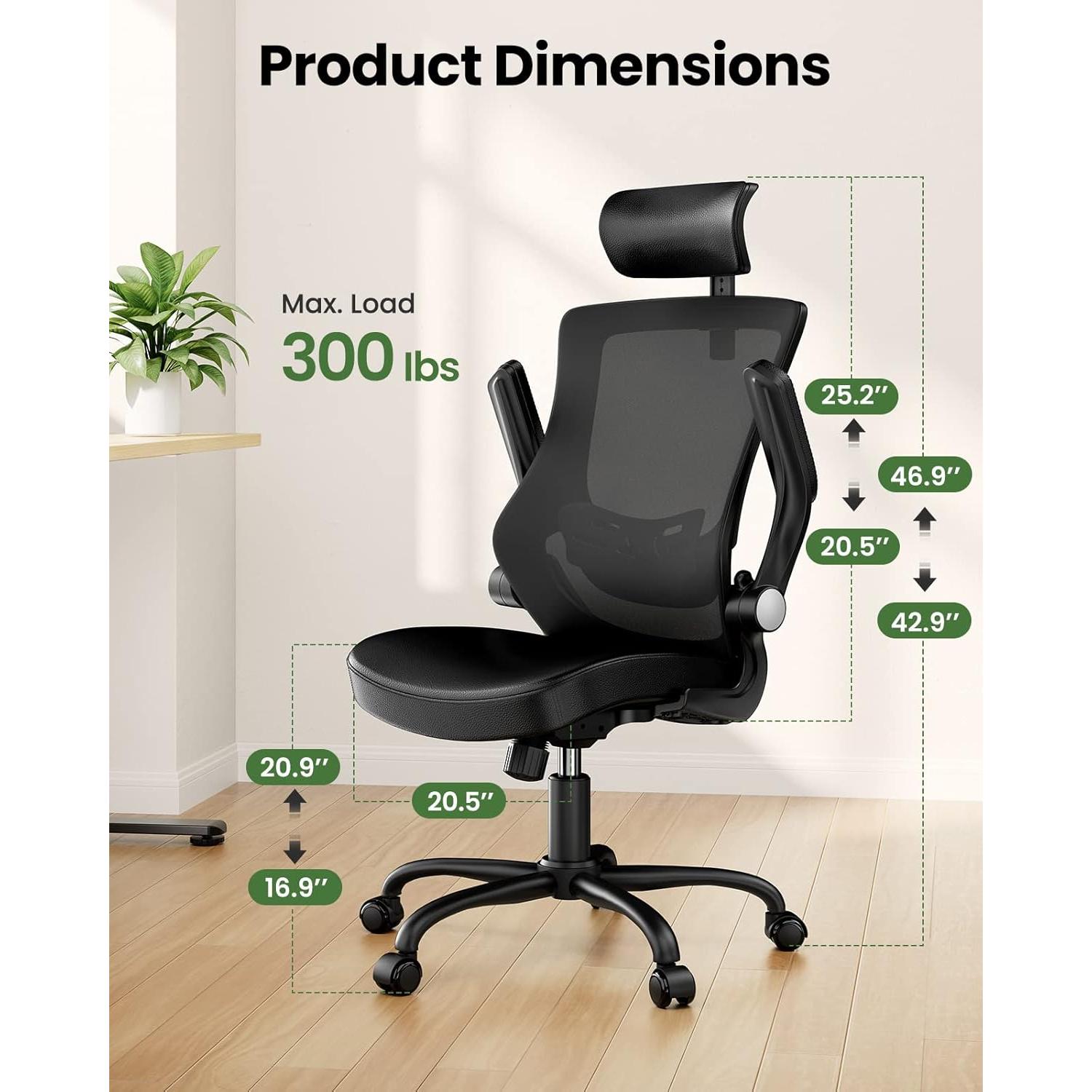 Silla de Oficina Ergonómica Marsail MSOC5 con Soporte Lumbar