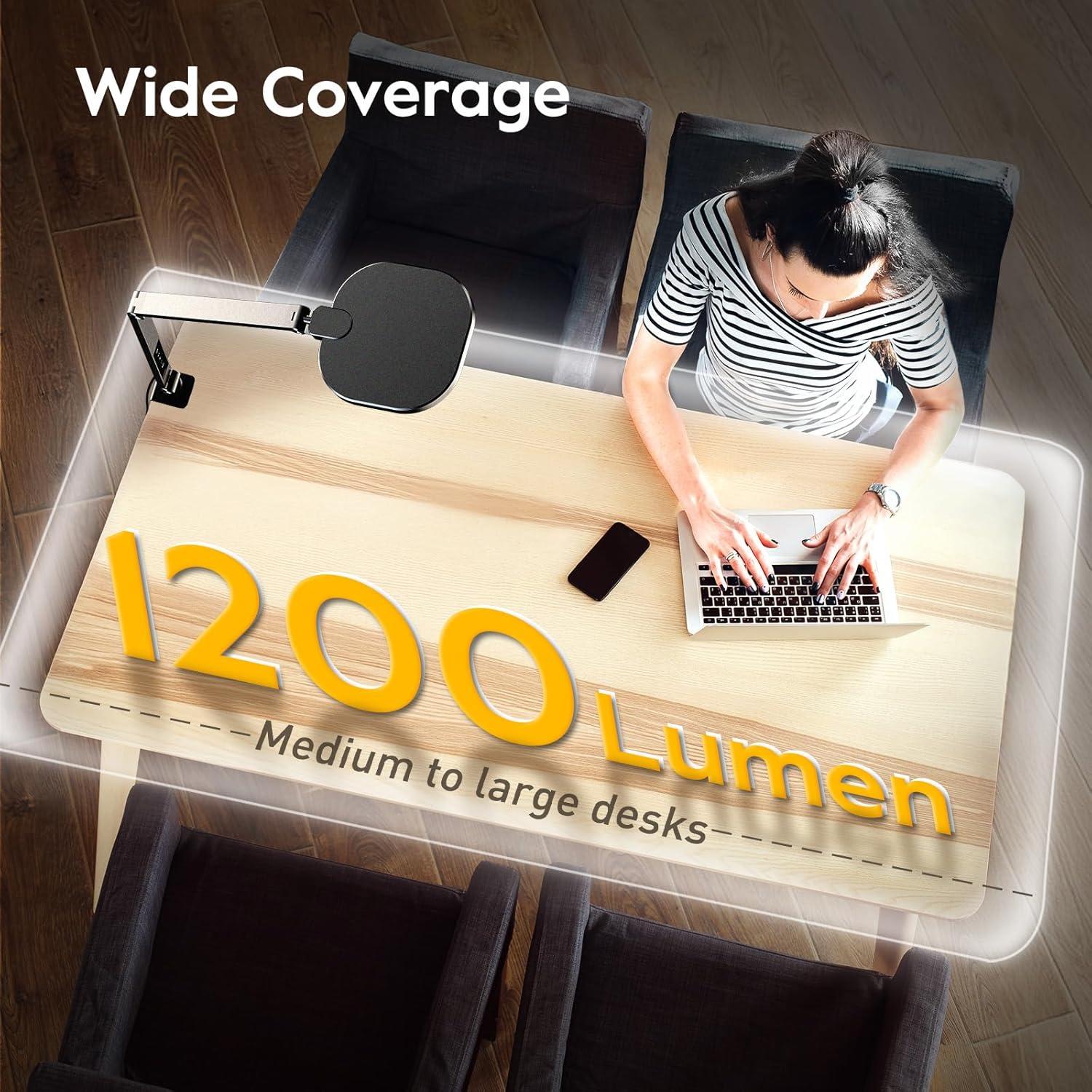 Lámpara de Escritorio LED LitONS con Abrazadera 15W 1200 Lúmenes