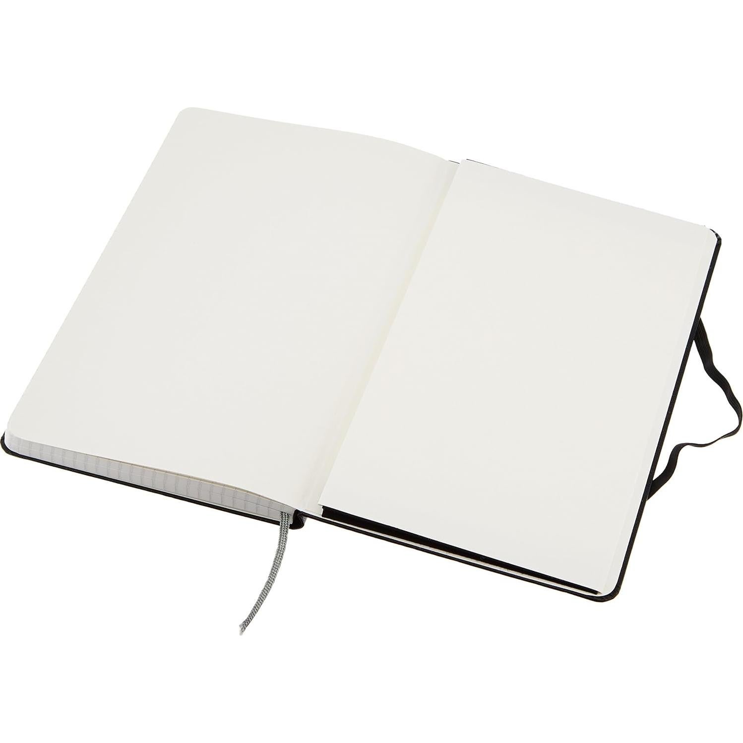 Cuaderno Clásico de Cuadrícula Amazon Basics, 240 Páginas, Tapa Dura, Negro, 12.7 x 21 cm