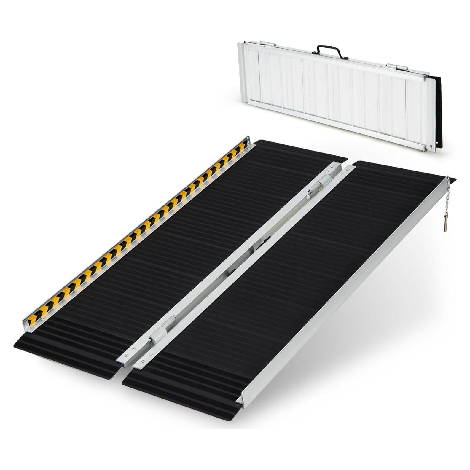 Rampa Portátil para Sillas de Ruedas Goplus 121.9x73.7cm 272kg