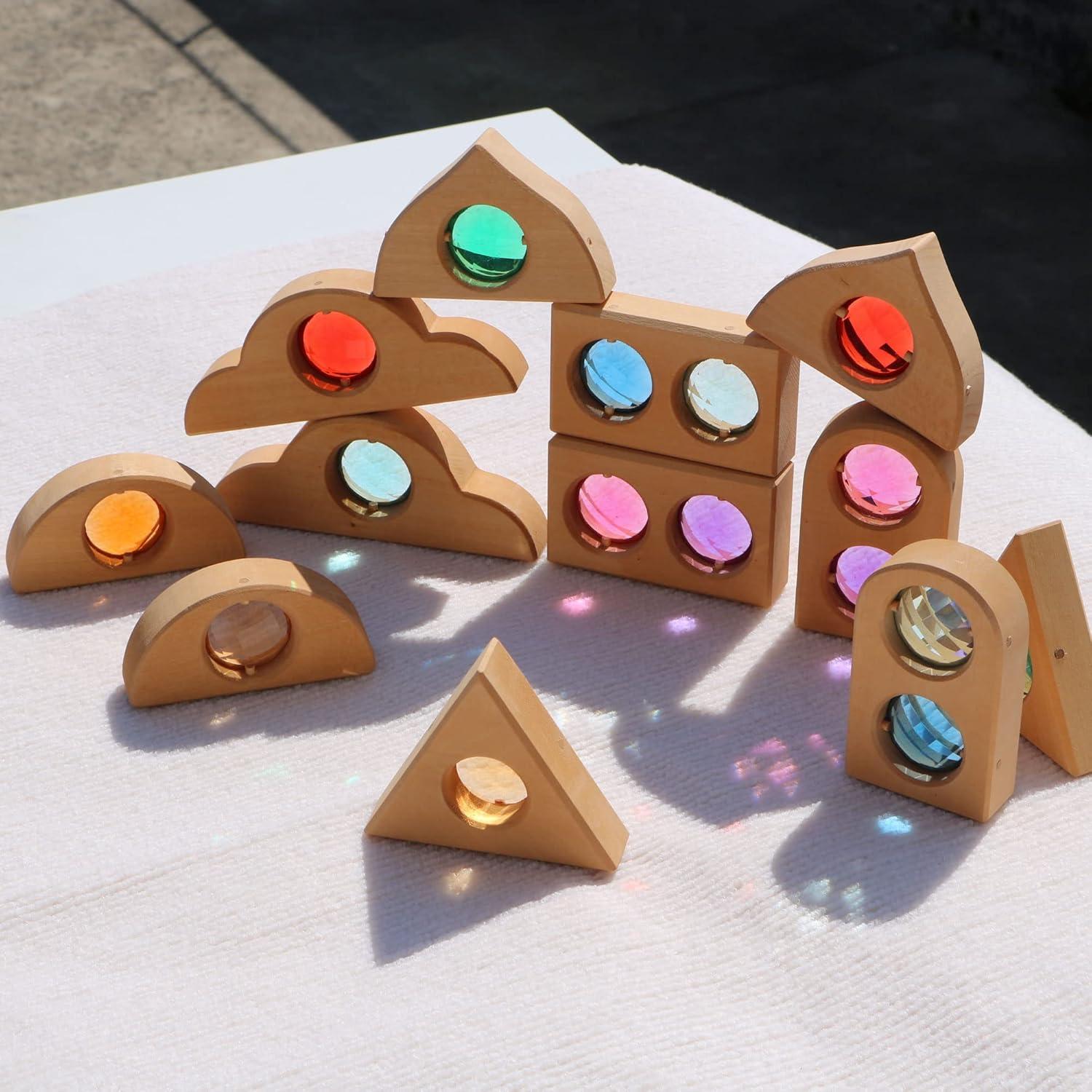 12PCS Bloques de Gemas de Acrílico KOAICS para Apilar