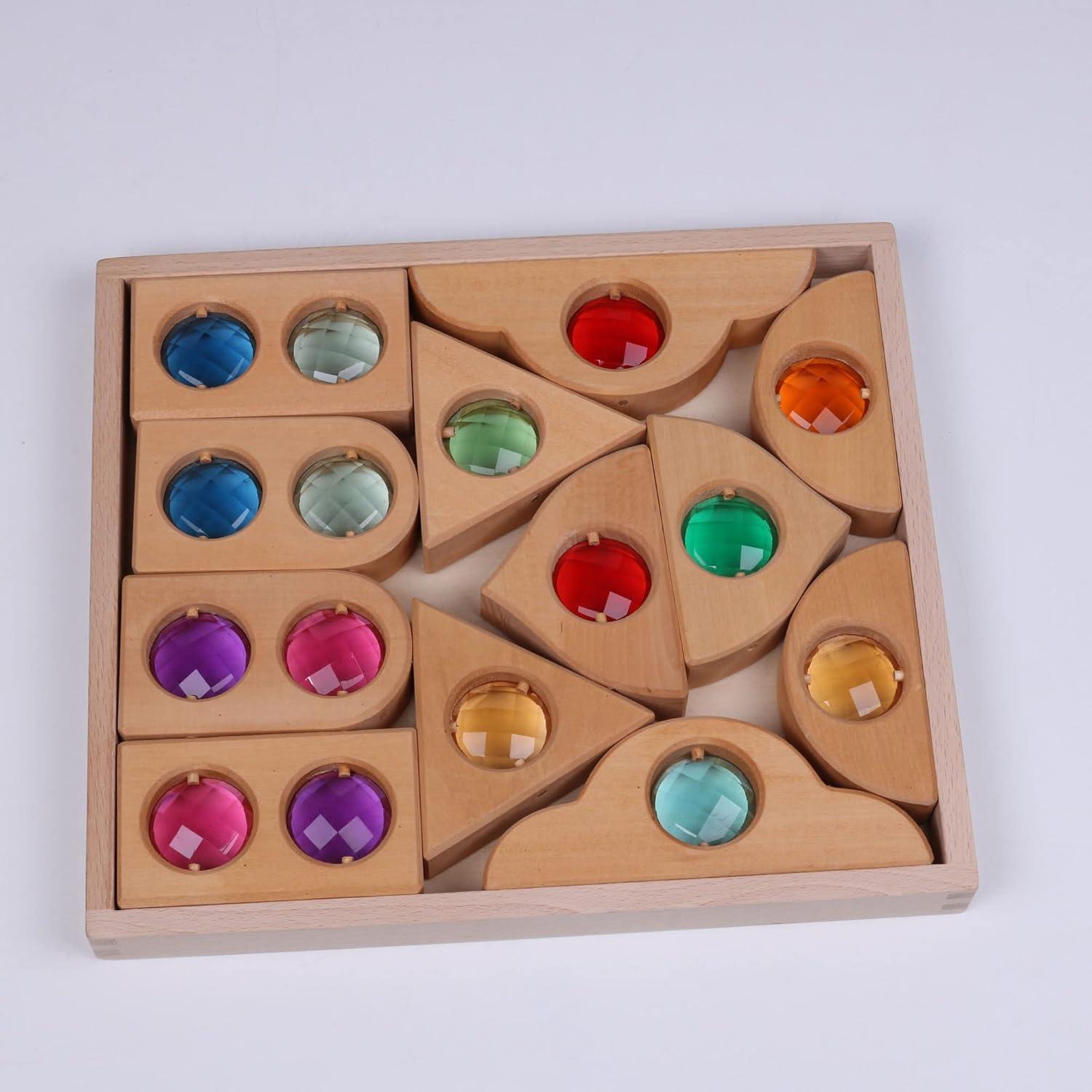 12PCS Bloques de Gemas de Acrílico KOAICS para Apilar