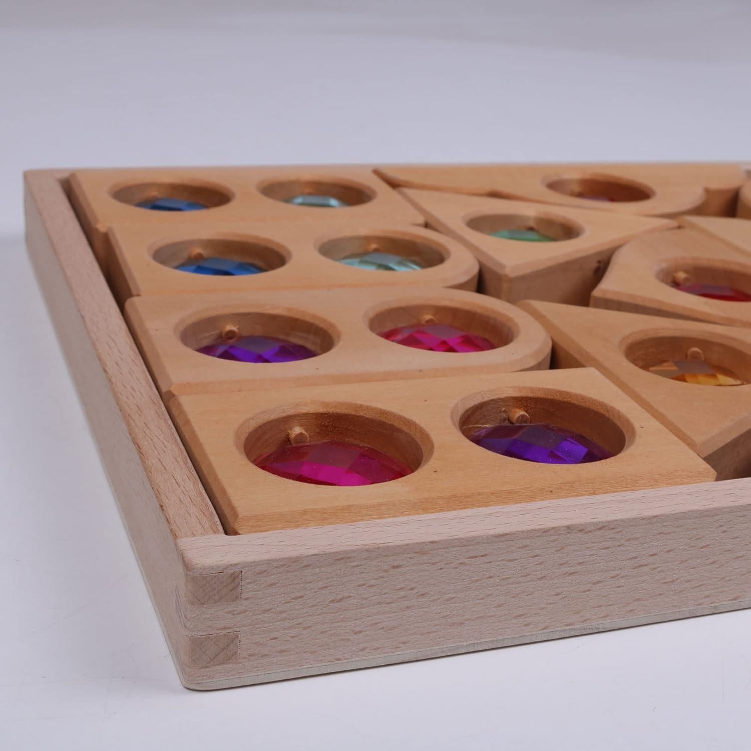 12PCS Bloques de Gemas de Acrílico KOAICS para Apilar