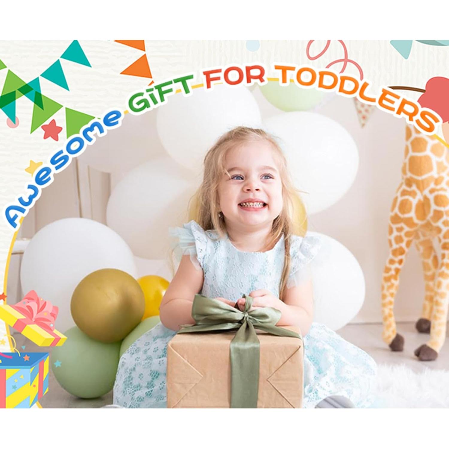 Autobús de Juguete de Madera Merabufa Montessori Reconocimiento de Colores