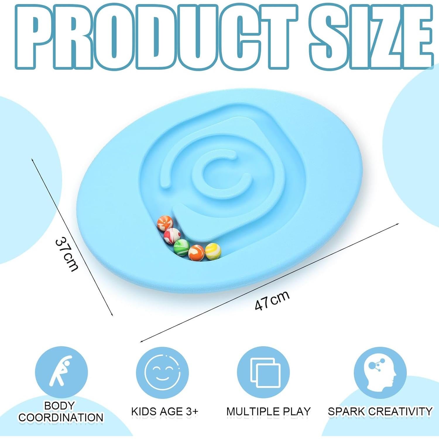 Tablero de Equilibrio Seenelling Azul 47x37cm Antideslizante 77kg