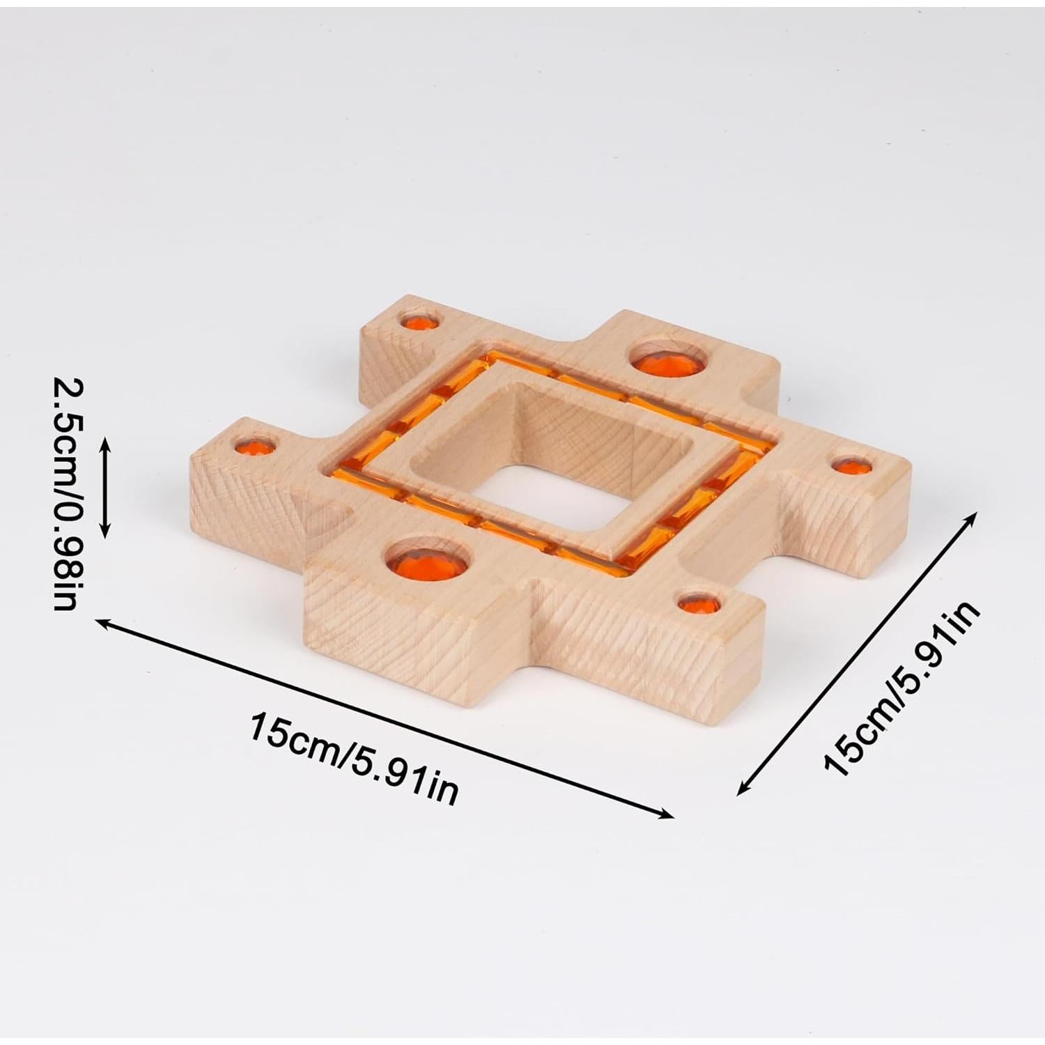 Bloques Apilables de Gema Azul KOAICS - 3PCS Trapezoidales
