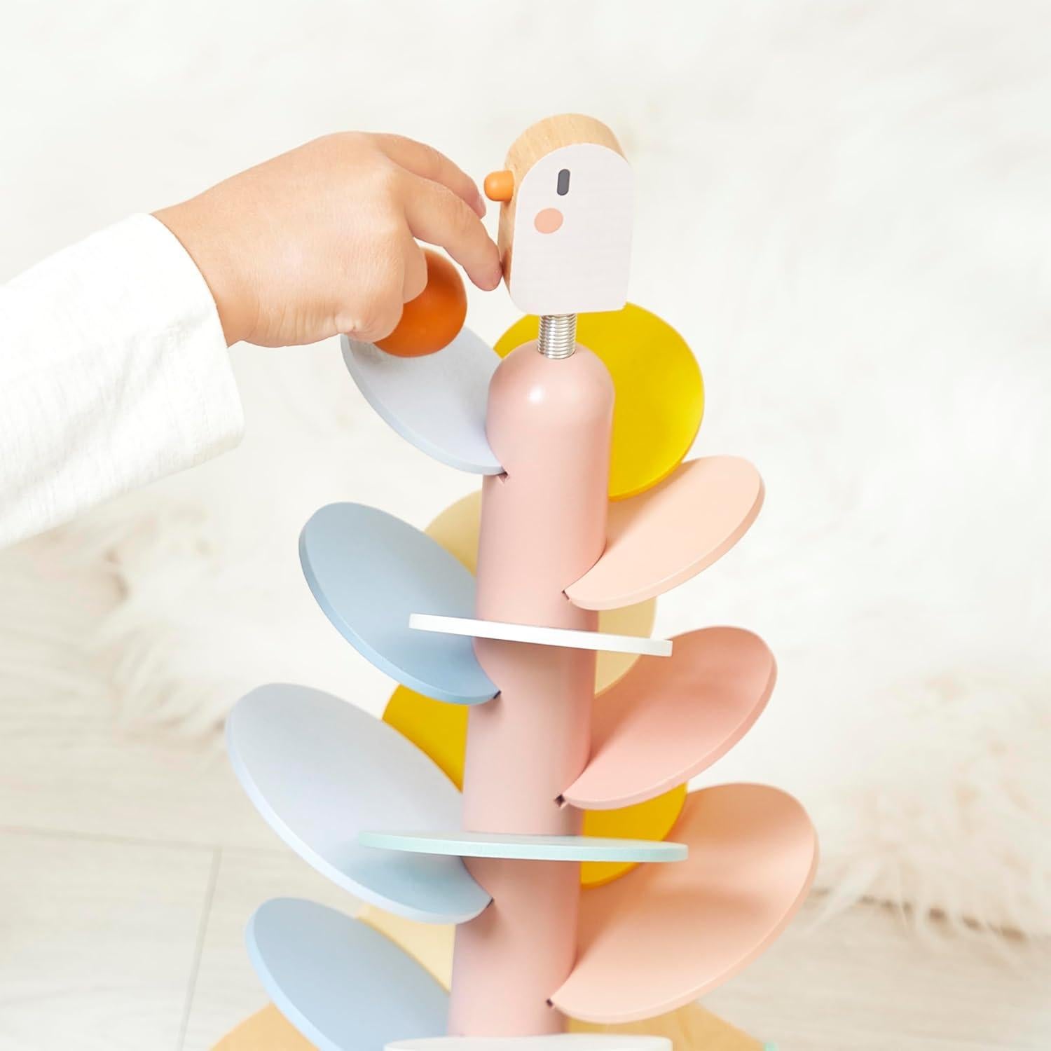 Juguete educativo deslizante de pájaro Janod - 14 hojas