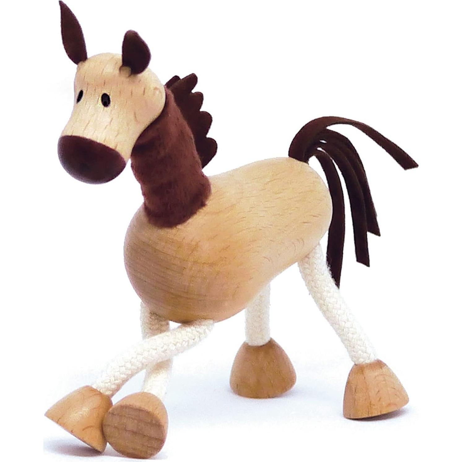 Juguetes de Animales de Madera Anamalz - 5 Figuras Poseables