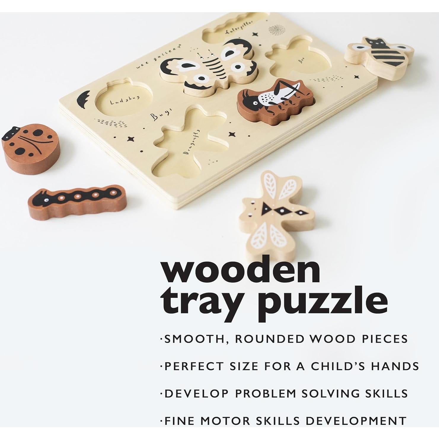 Rompecabezas de Madera Wee Gallery Aves 25.4x17.8 cm Montessori