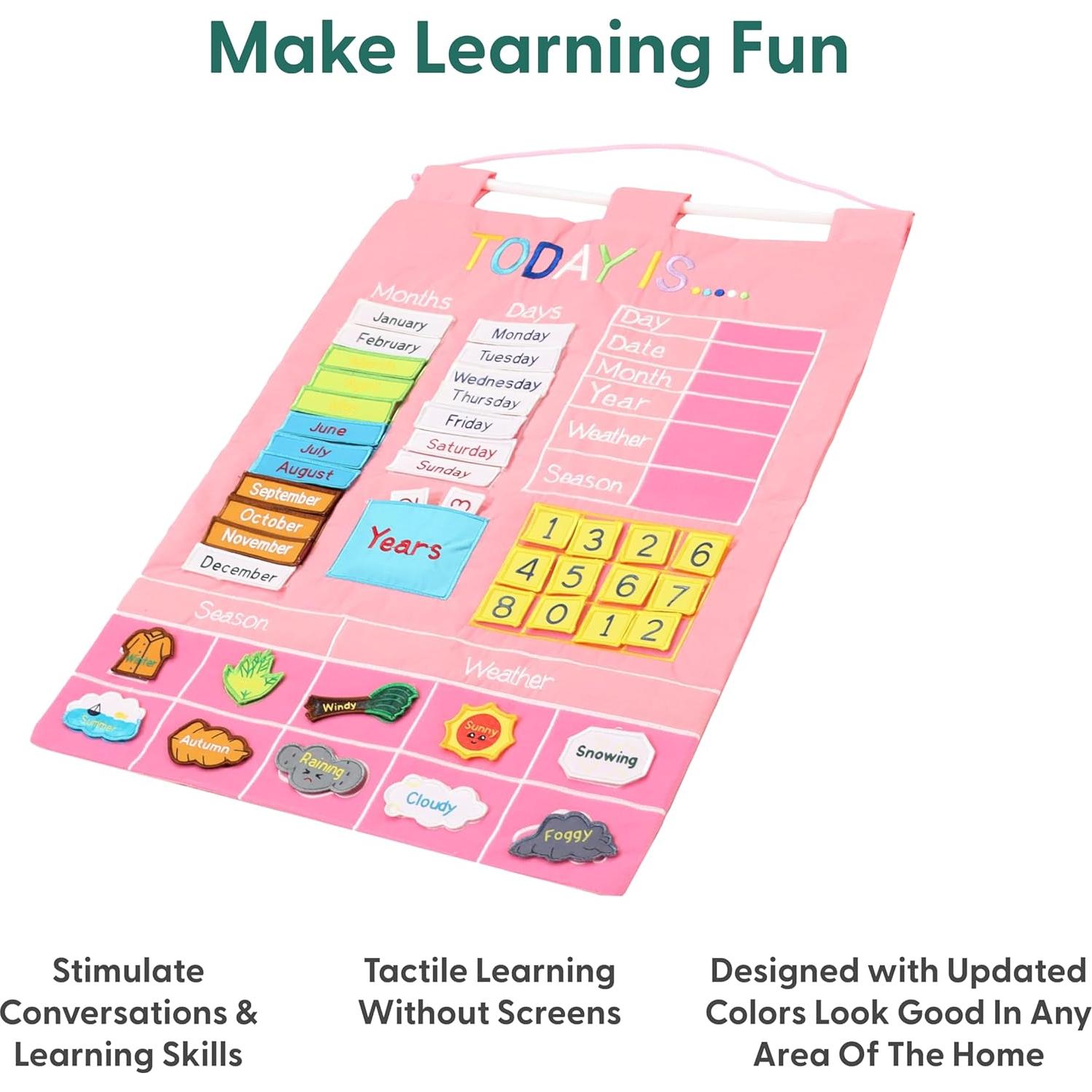 Gráfico de Aprendizaje Interactivo The Peanutshell Rosa 38x28 cm