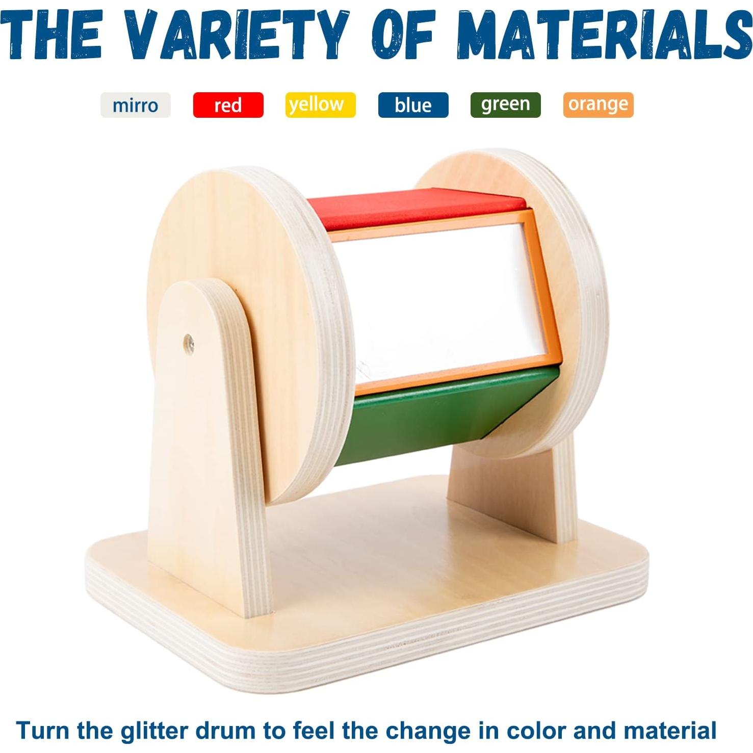 Tambor Giratorio Montessori Adena para Bebés 6-12 Meses