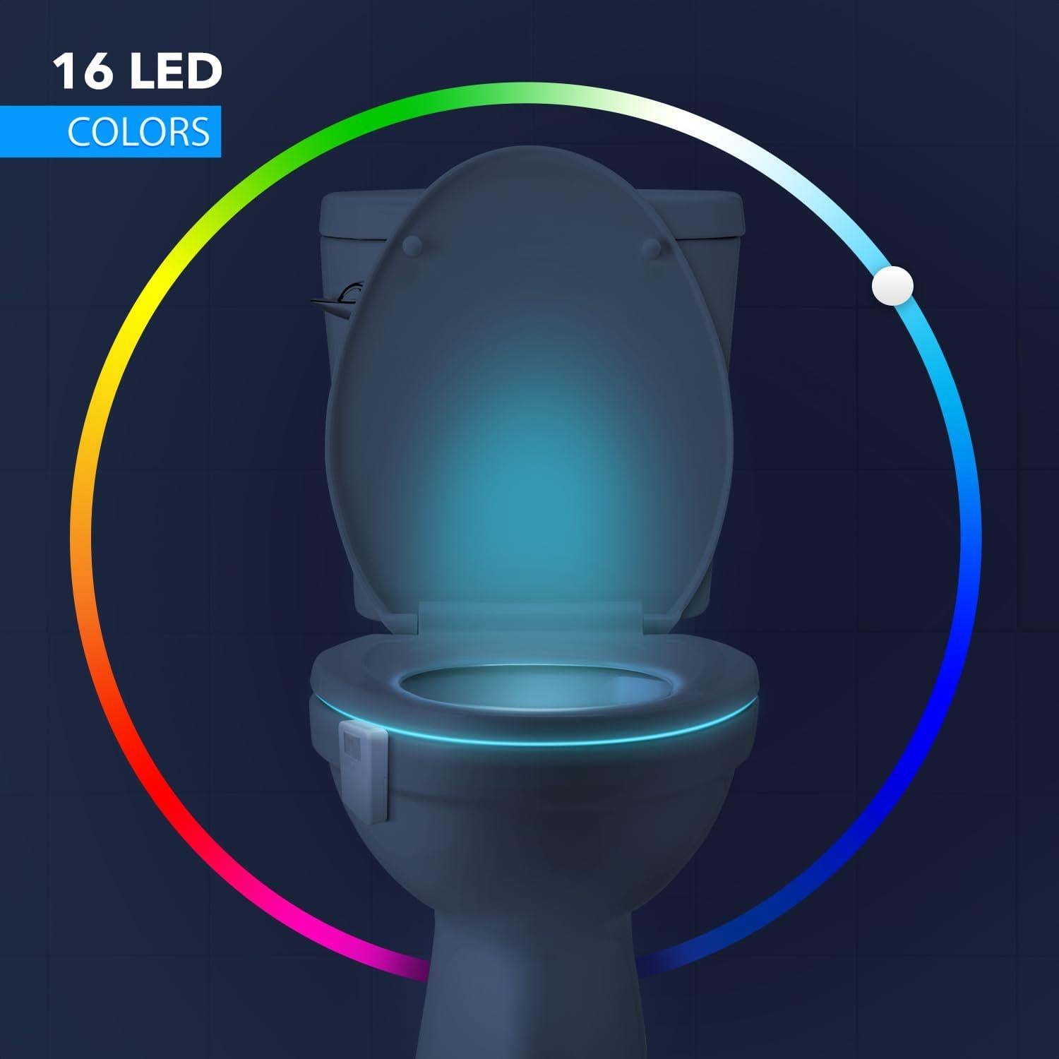 Luz de Inodoro LumiLux LED 16 Colores con Sensor de Movimiento