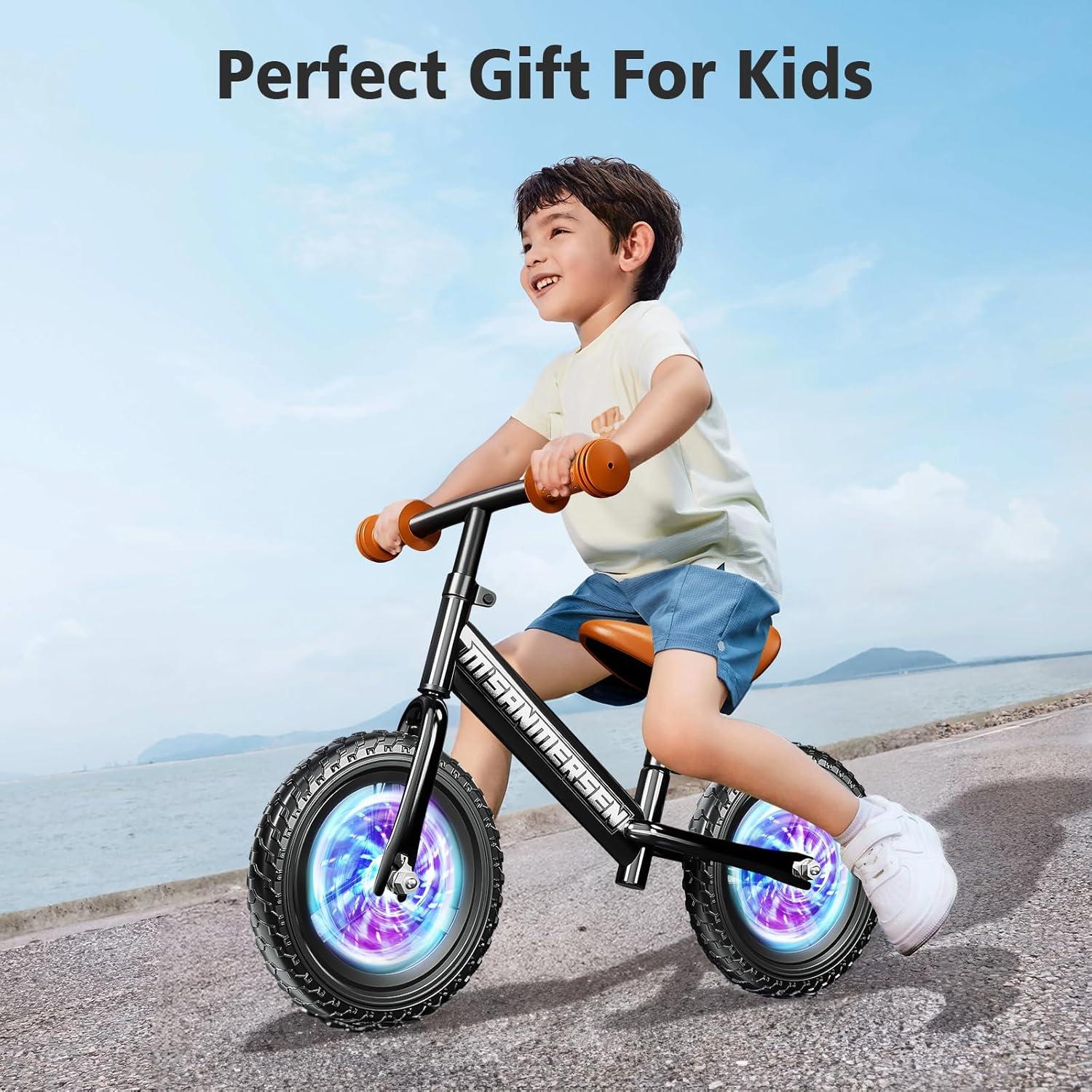 Bicicleta de Equilibrio M SANMERSEN 12" Ajustable Niños 2-5 Años
