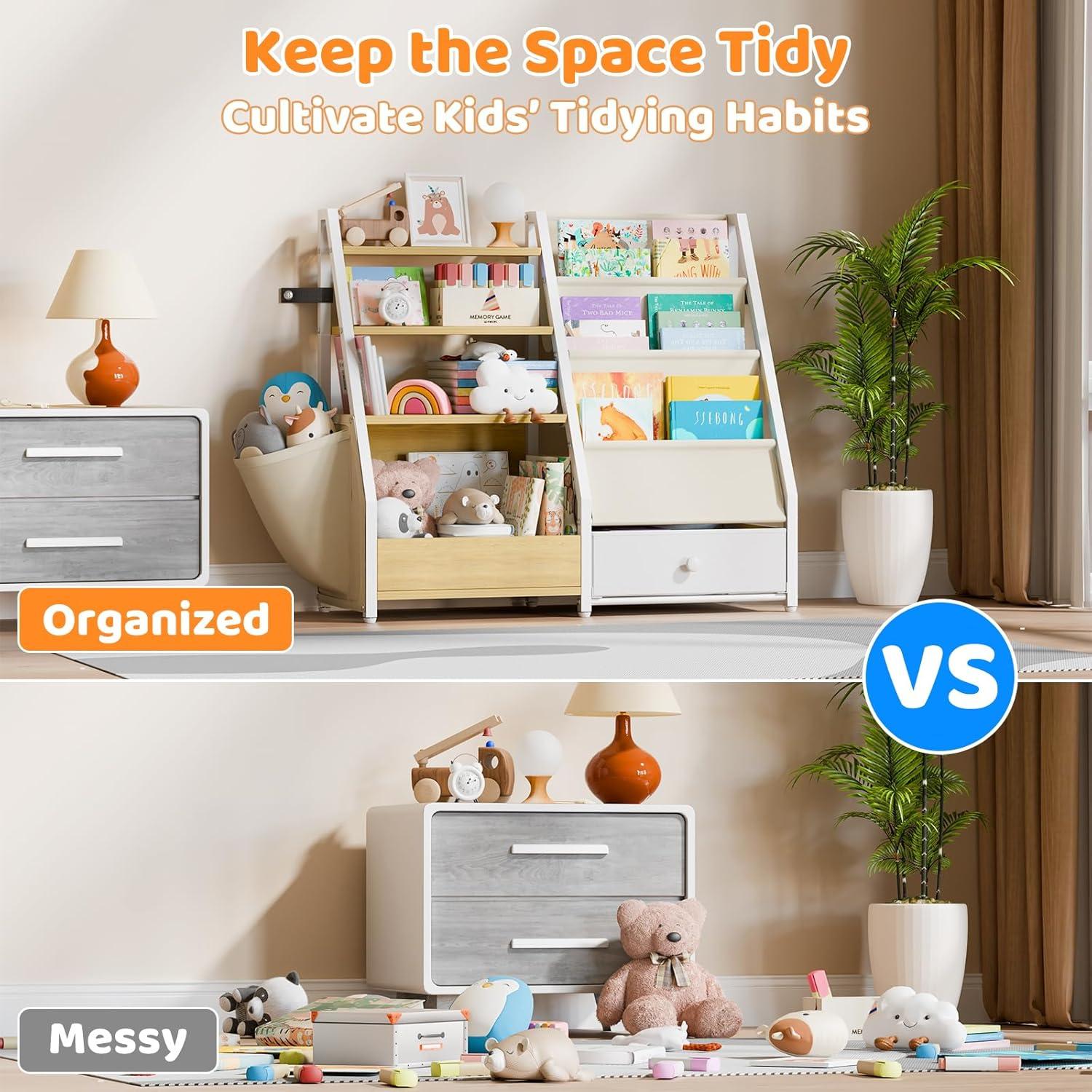 Estantería para Niños HAVLOTII Madera Clara 74.93 cm