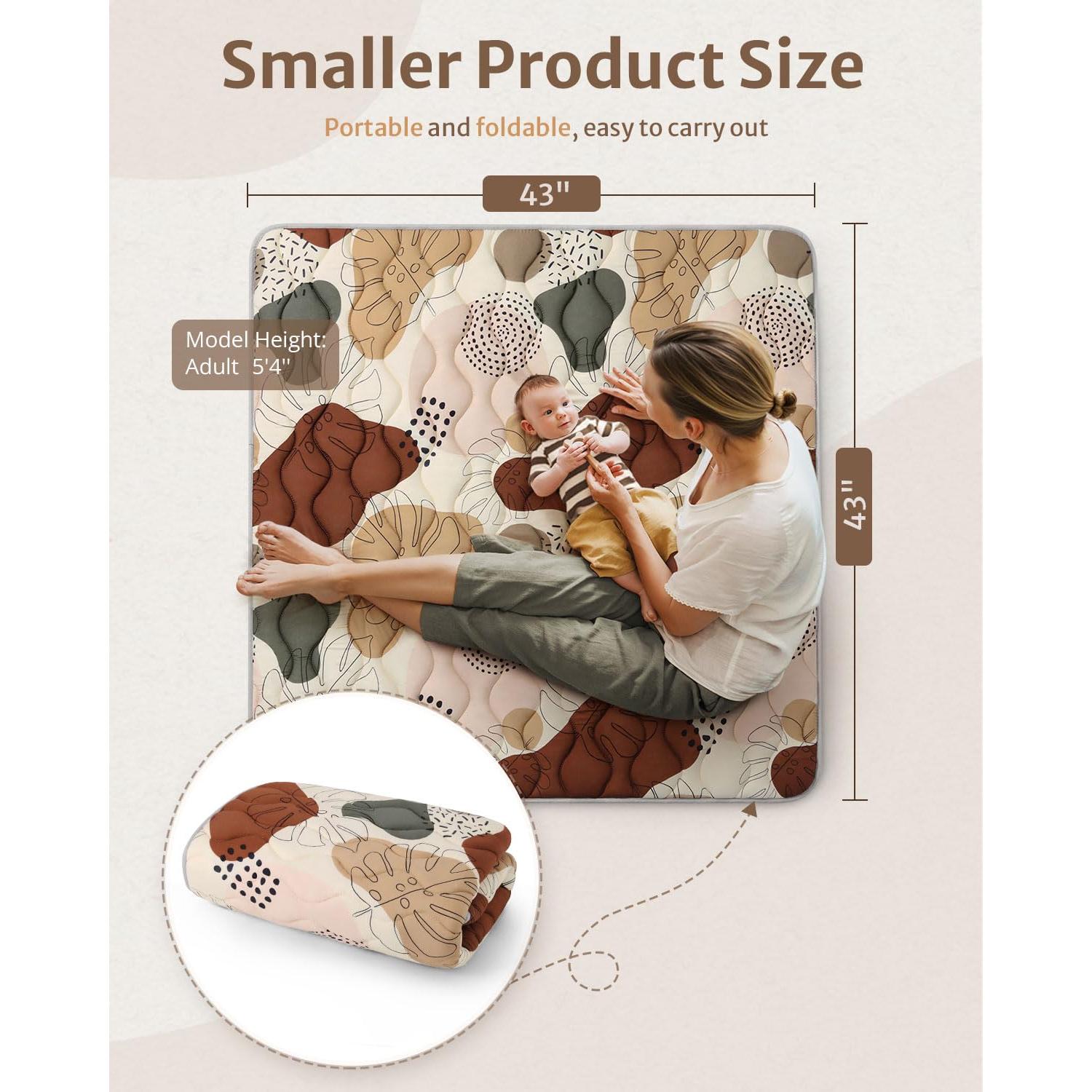 Alfombrilla Plegable para Bebés Diario Placentero 43x43cm Boho