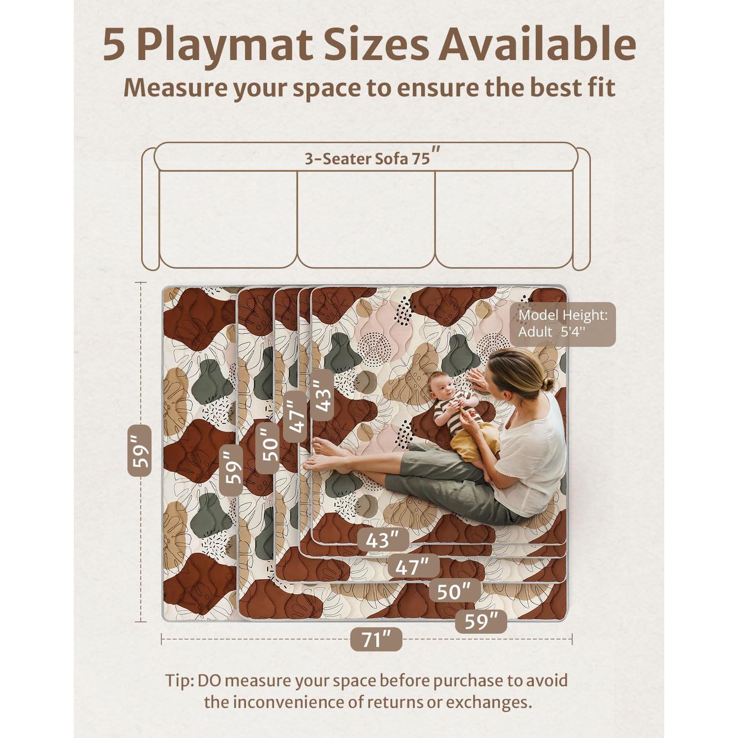 Alfombrilla Plegable para Bebés Diario Placentero 43x43cm Boho