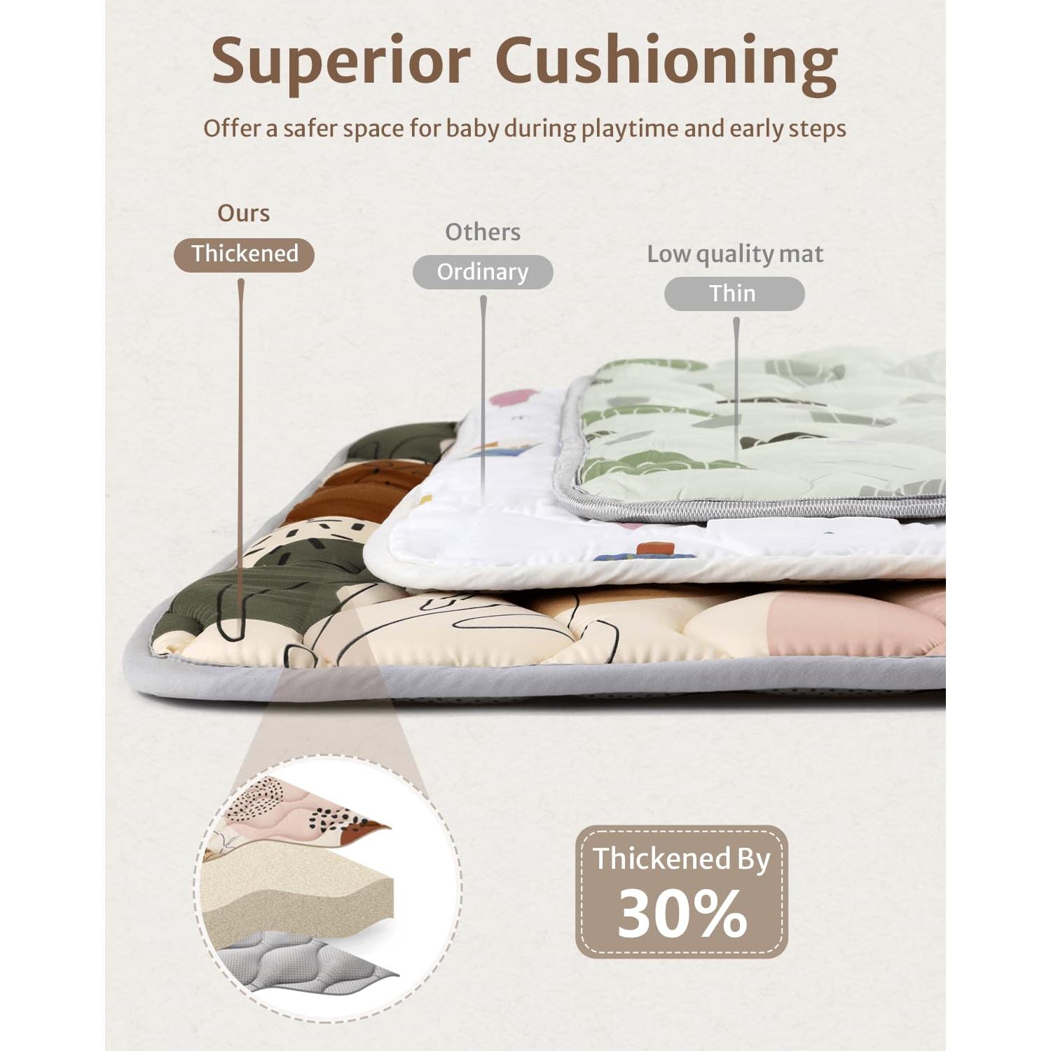 Alfombrilla Plegable para Bebés Diario Placentero 43x43cm Boho