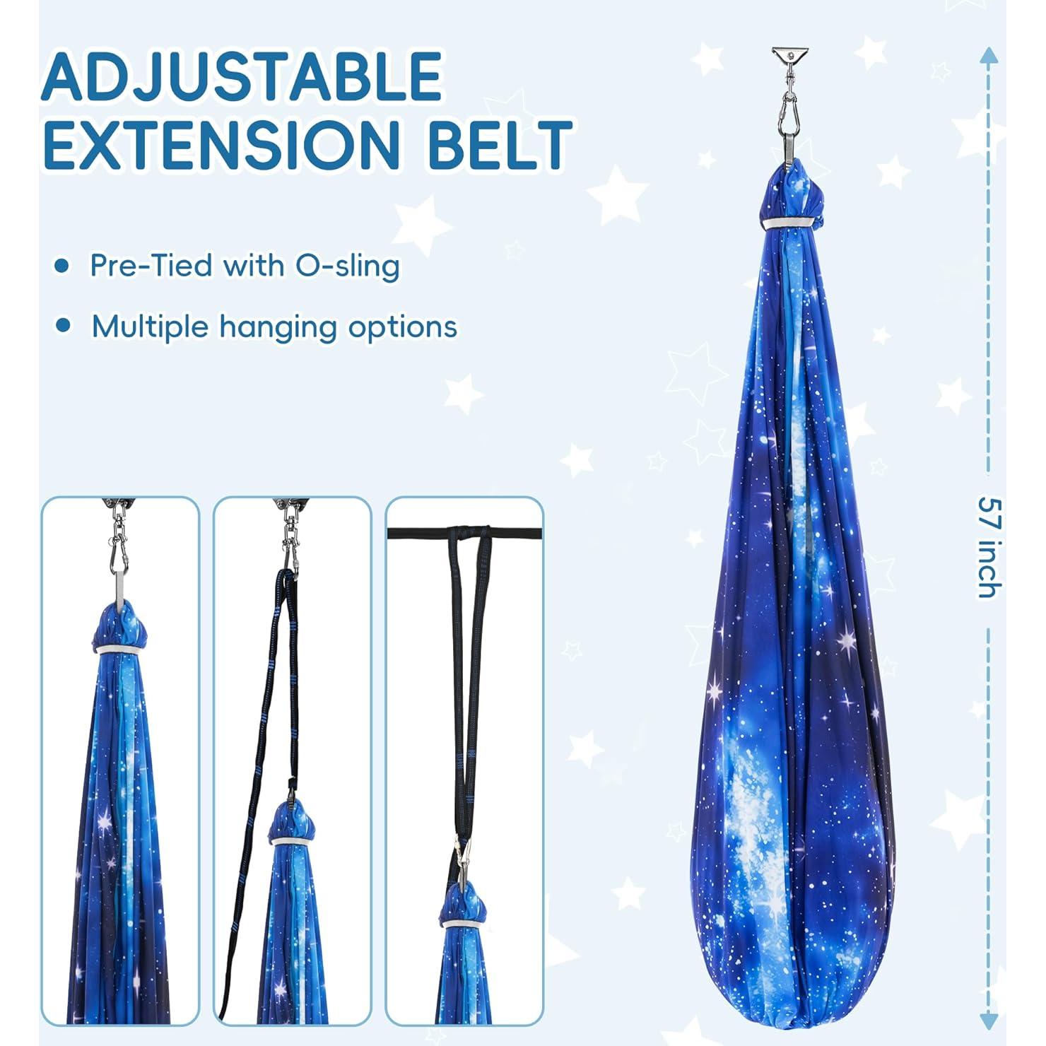 Hamaca Sensorial OUTREE para Niños Azul 139.9x150.4 cm