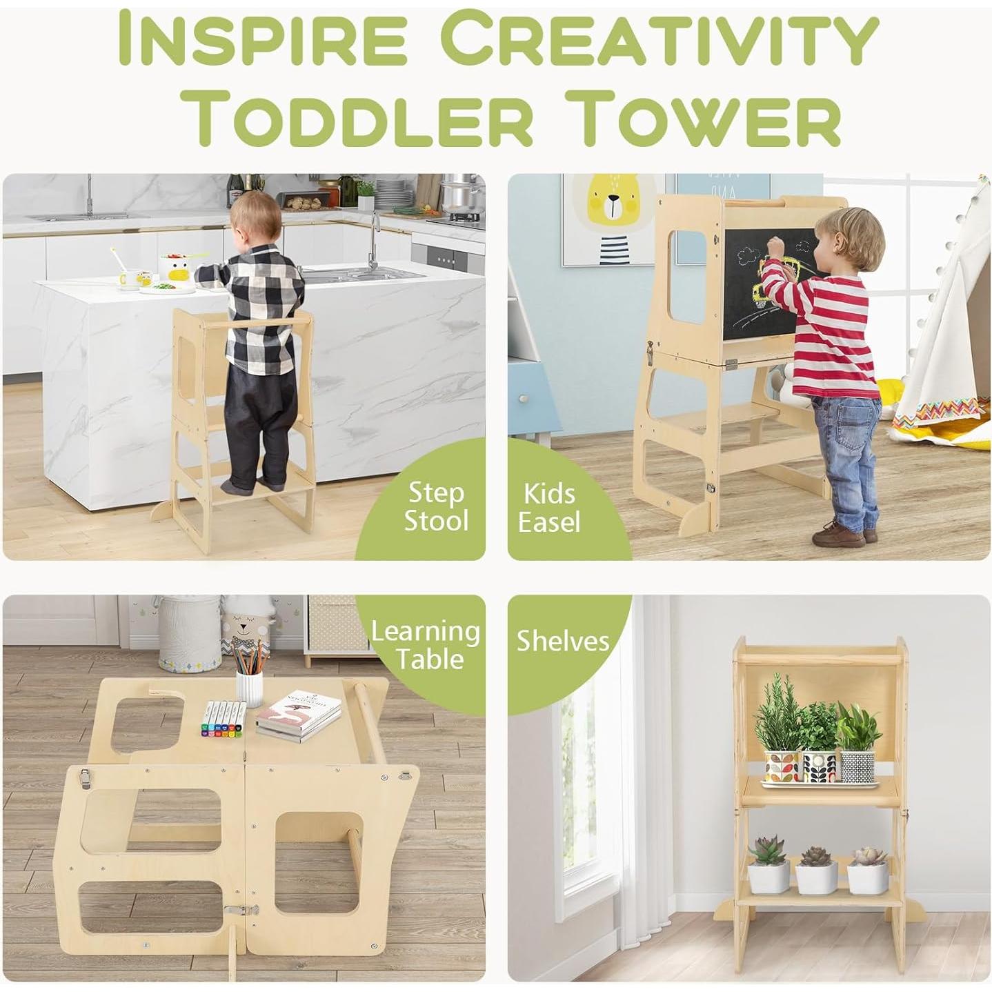 Conjunto de Escalada Pikler Olakids 8 en 1 Plegable para Niños