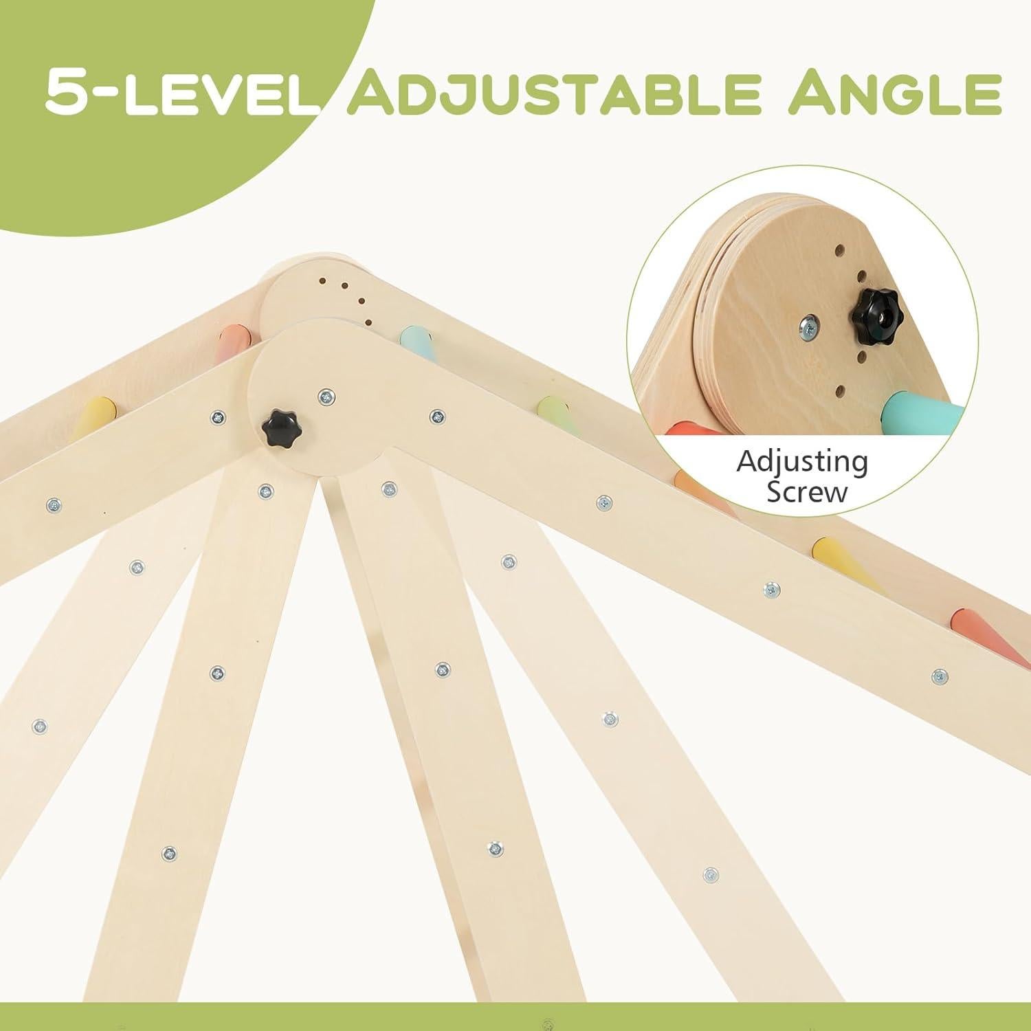 Conjunto de Escalada Pikler Olakids 8 en 1 Plegable para Niños