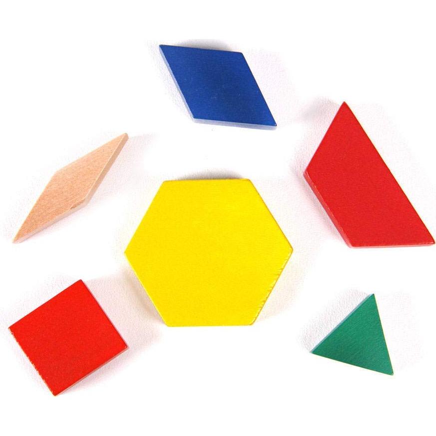 Bloques de Patrón de Madera Hand2mind - Set 250 Piezas