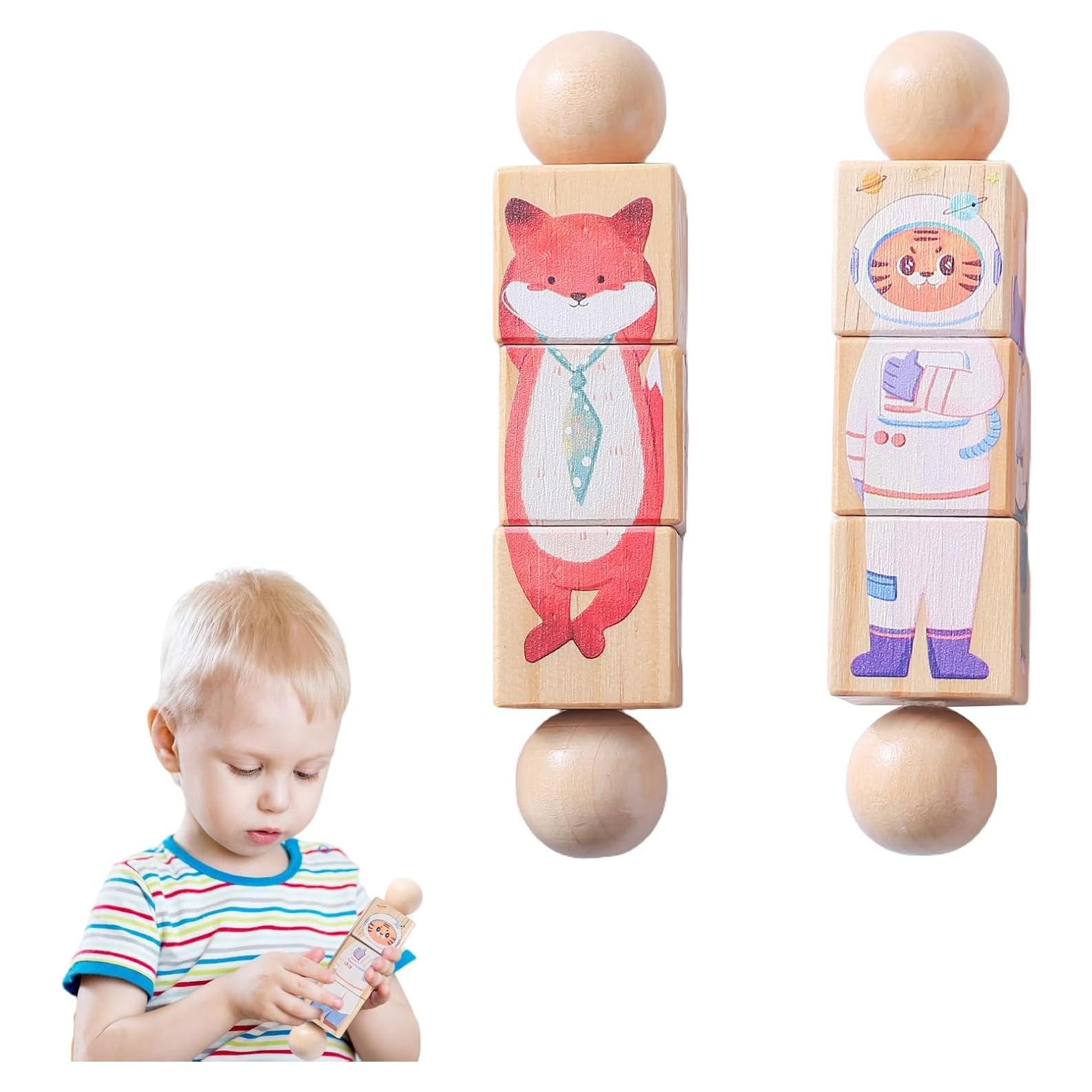 Juguete de Rompecabezas de Madera Promise Babe - Zorro y Tigre