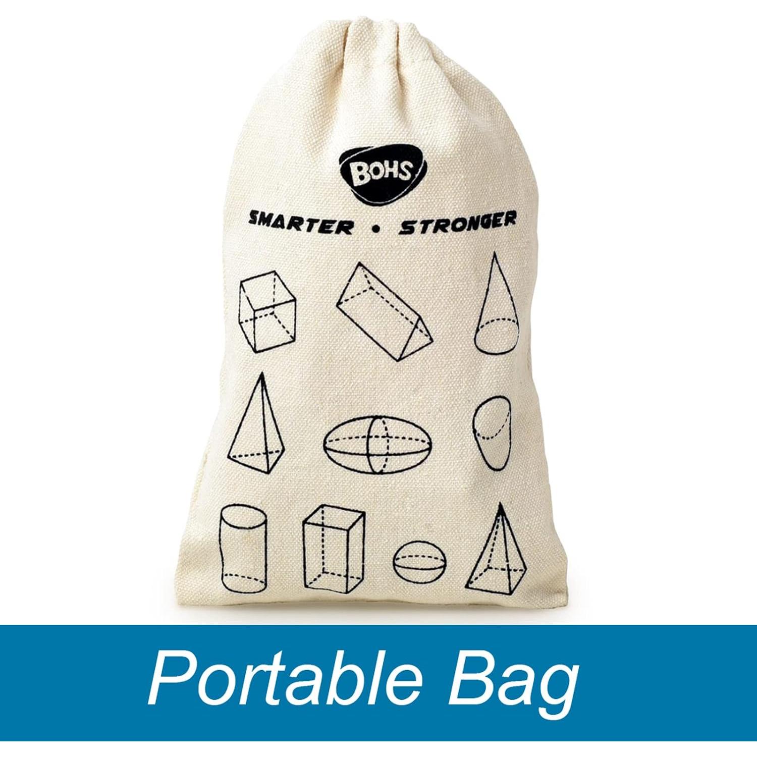 Juego de Adivinanza de Sólidos Geométricos BOHS - 10 Formas 3D