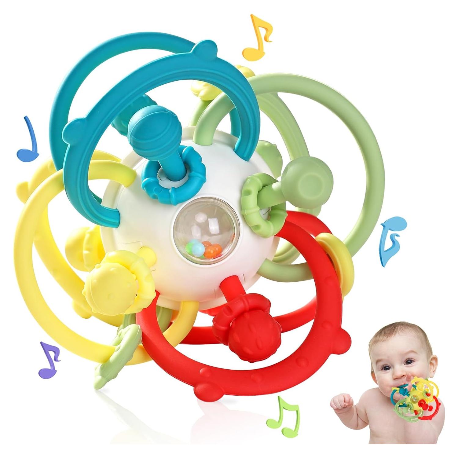 Juguete de Mordedor Sensorial Orzbow para Bebés 3-12 Meses