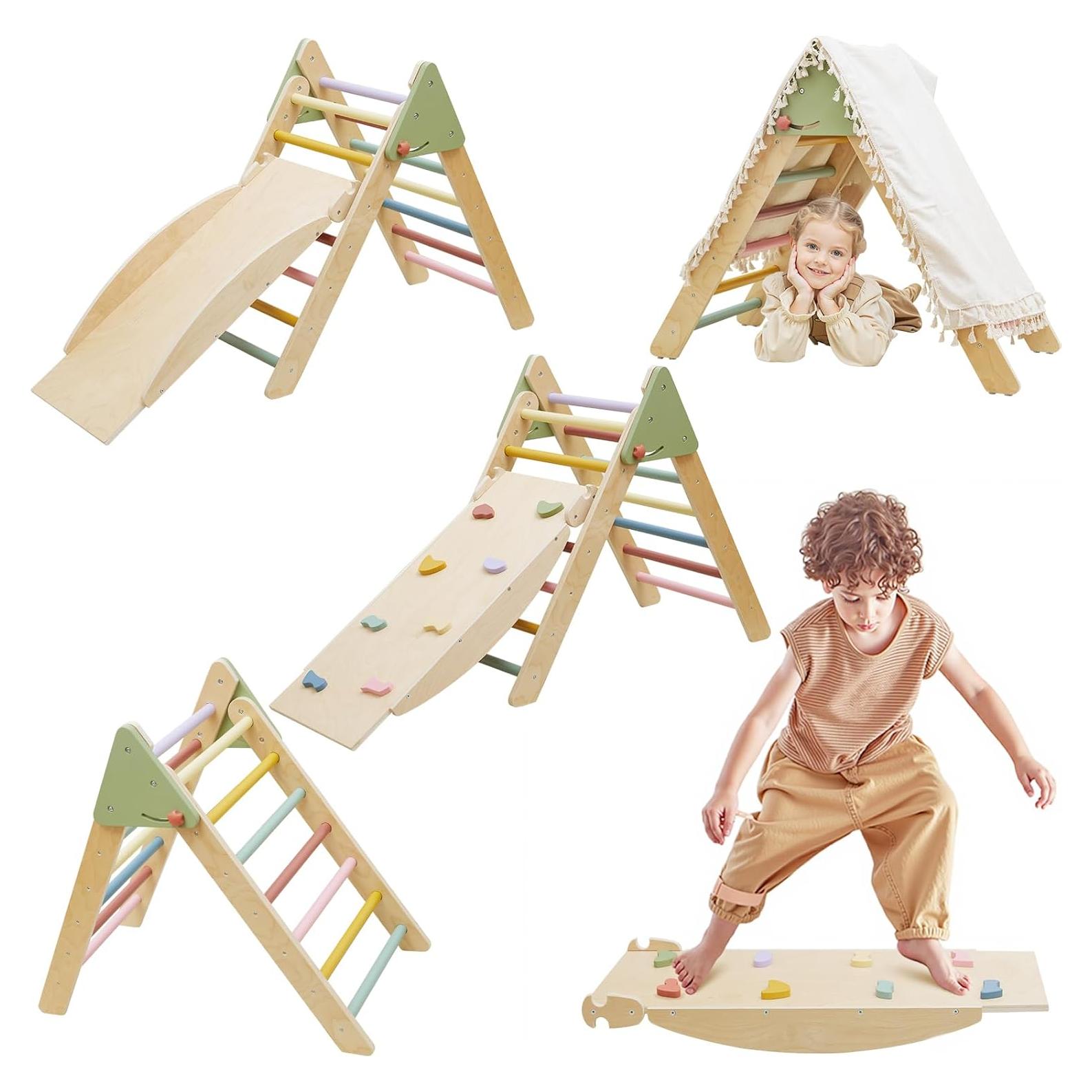 Juego de Triángulo Pikler Takeeyce 2 Piezas Escalada Montessori
