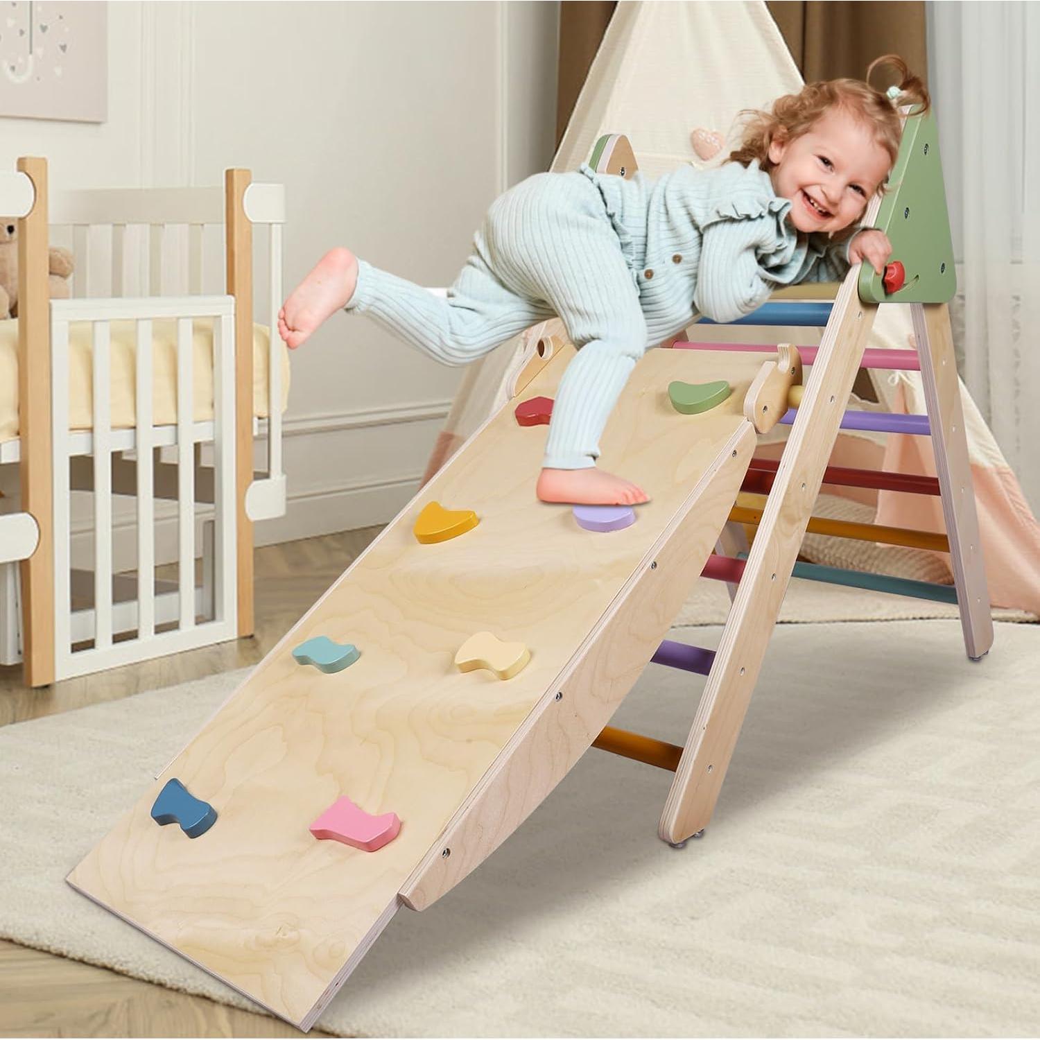 Juego de Triángulo Pikler Takeeyce 2 Piezas Escalada Montessori