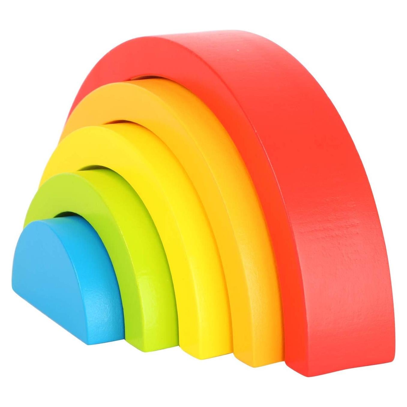 Bloques de Construcción Arcoíris Small Foot - Juego Educativo 12+ Meses