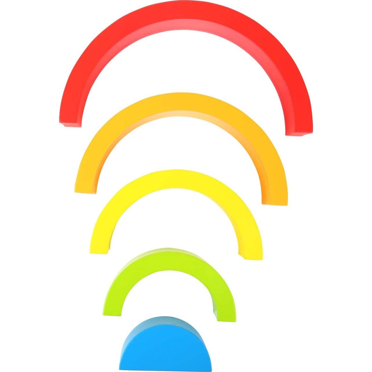 Bloques de Construcción Arcoíris Small Foot - Juego Educativo 12+ Meses