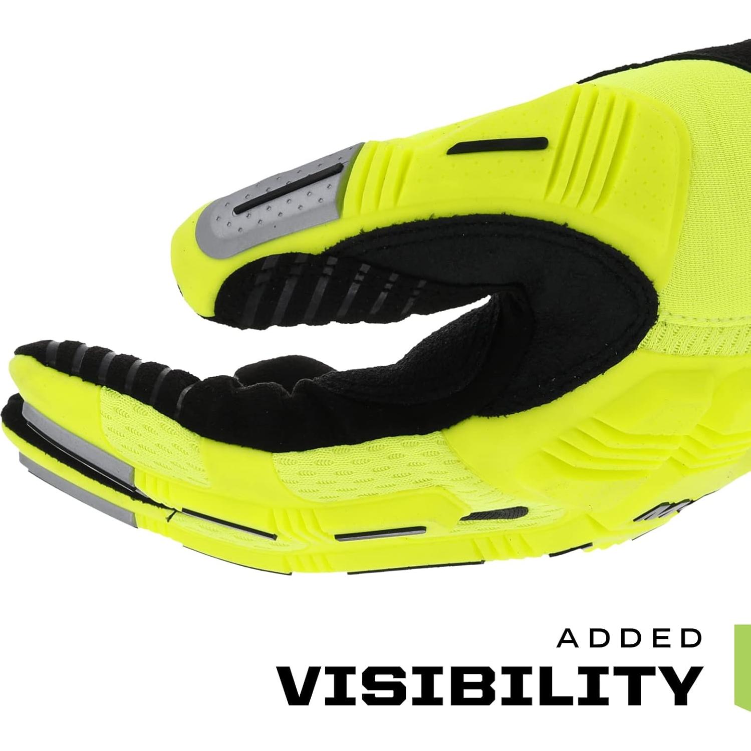 Guantes de Trabajo Mechanix Wear M-Pact Hi-Viz Amarillo