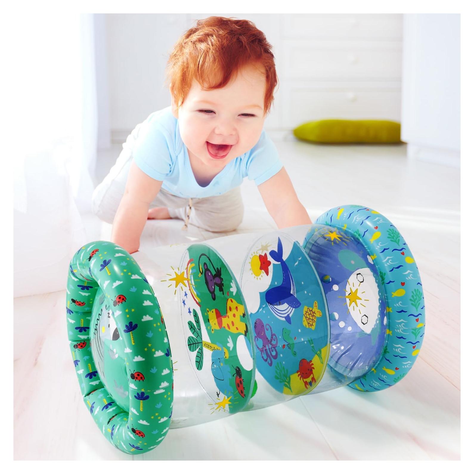 Rodillo Inflable Peanutshell para Bebés 6-12 Meses - Tierra y Mar