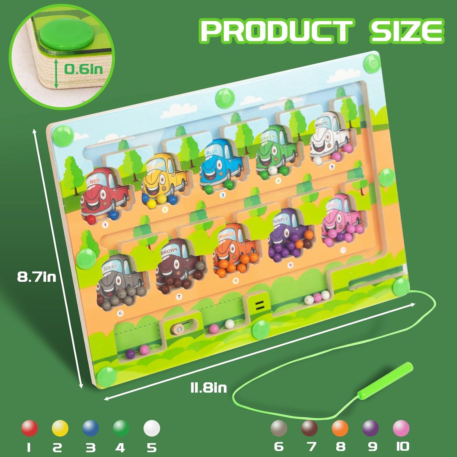 Rompecabezas Magnético Montessori WOODENFUN 30x30 cm