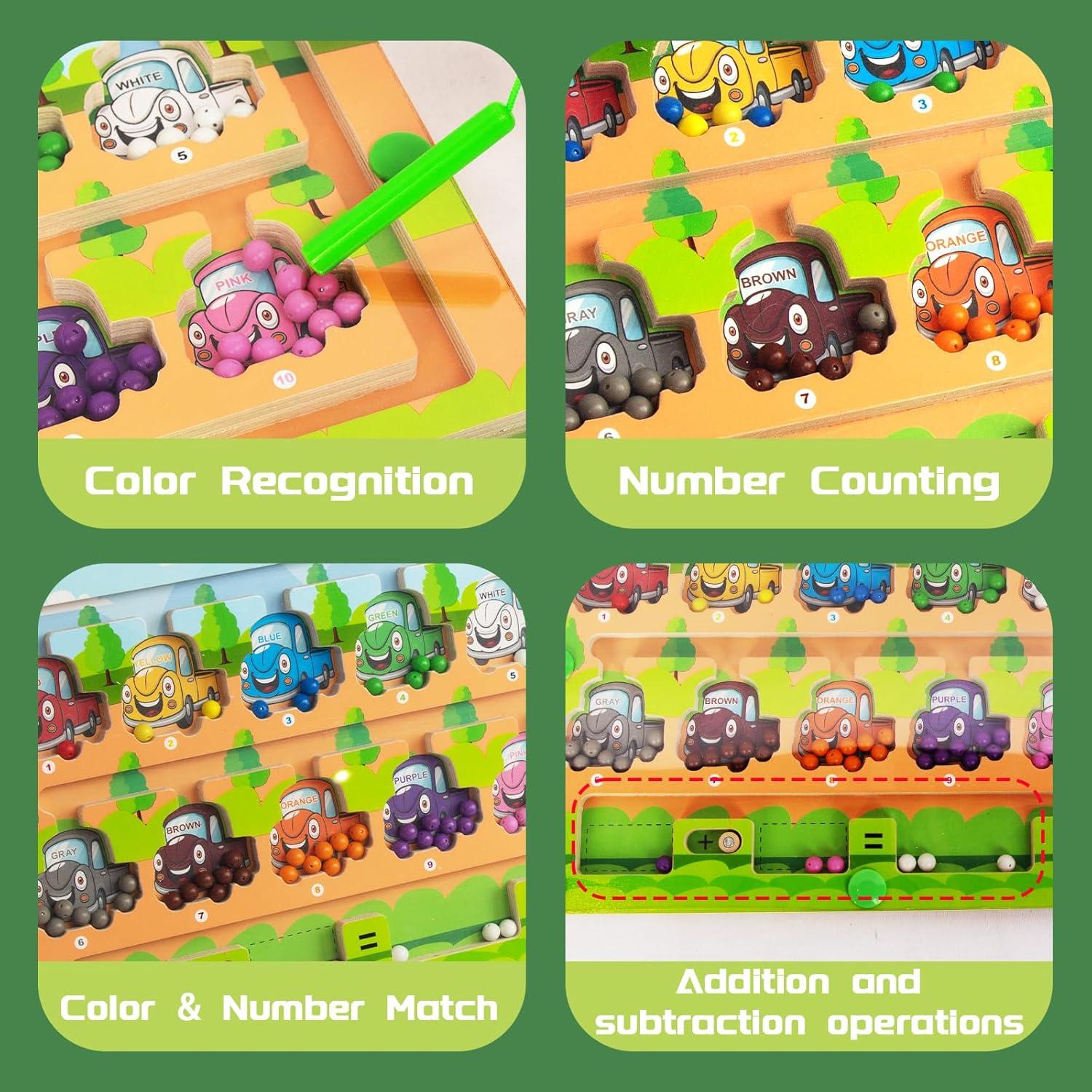 Rompecabezas Magnético Montessori WOODENFUN 30x30 cm