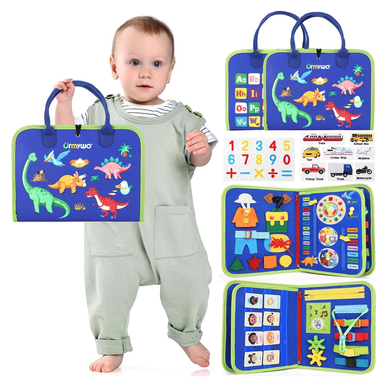 Tablero Ocupado Montessori URMYWO para Niños 1-6 Años Azul