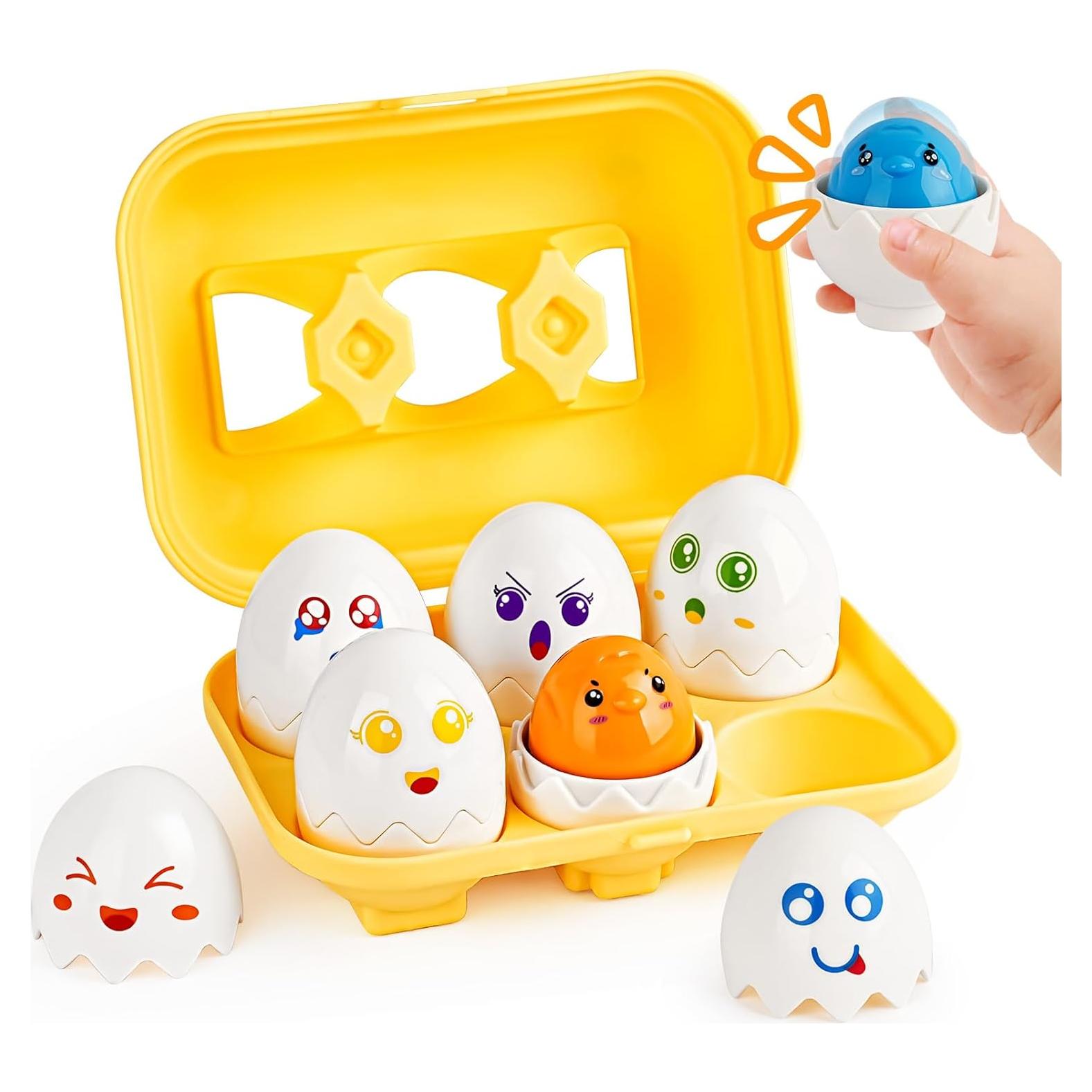 Juguetes Sensoriales CPSYUB Huevos de Clasificación 6 PCS