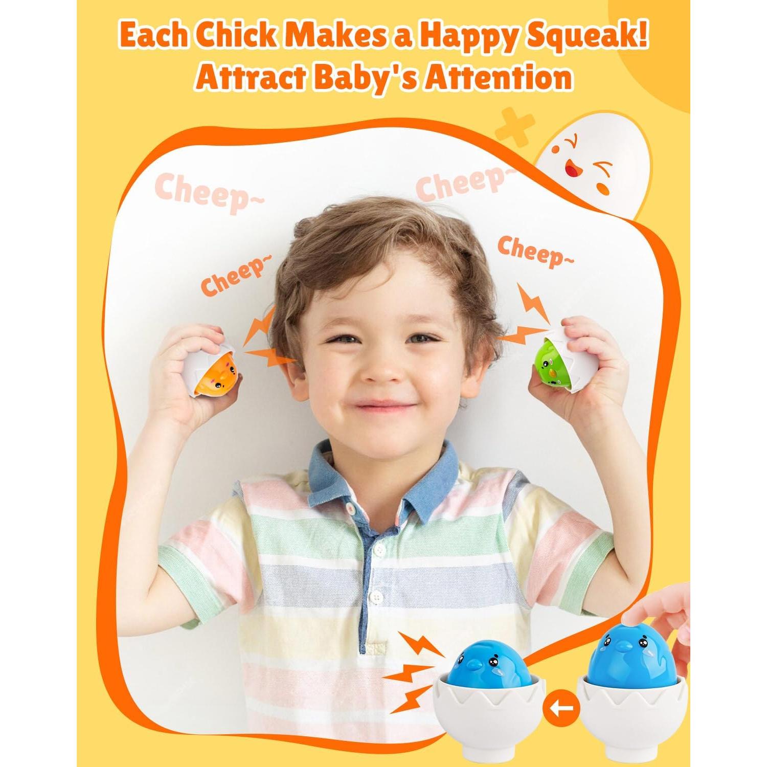 Juguetes Sensoriales CPSYUB Huevos de Clasificación 6 PCS