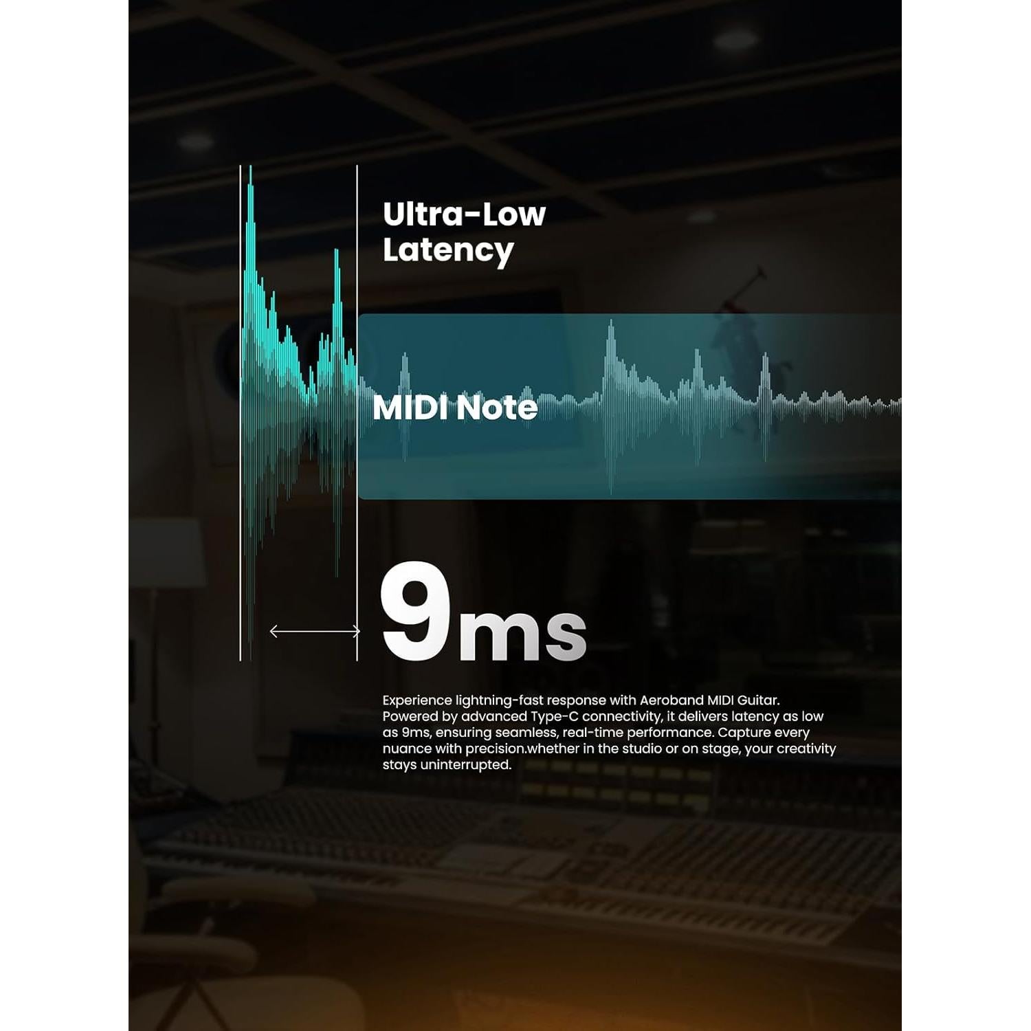 Controlador MIDI en forma de guitarra AeroBand AG01MIDI