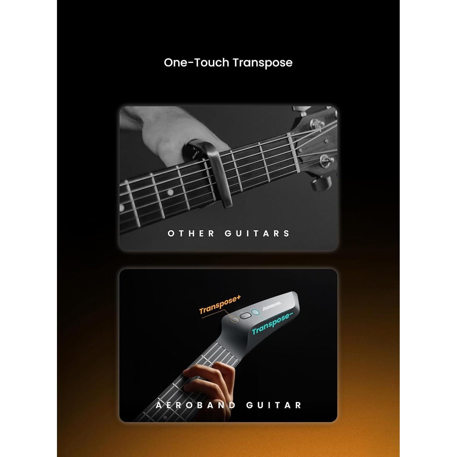 Controlador MIDI en forma de guitarra AeroBand AG01MIDI