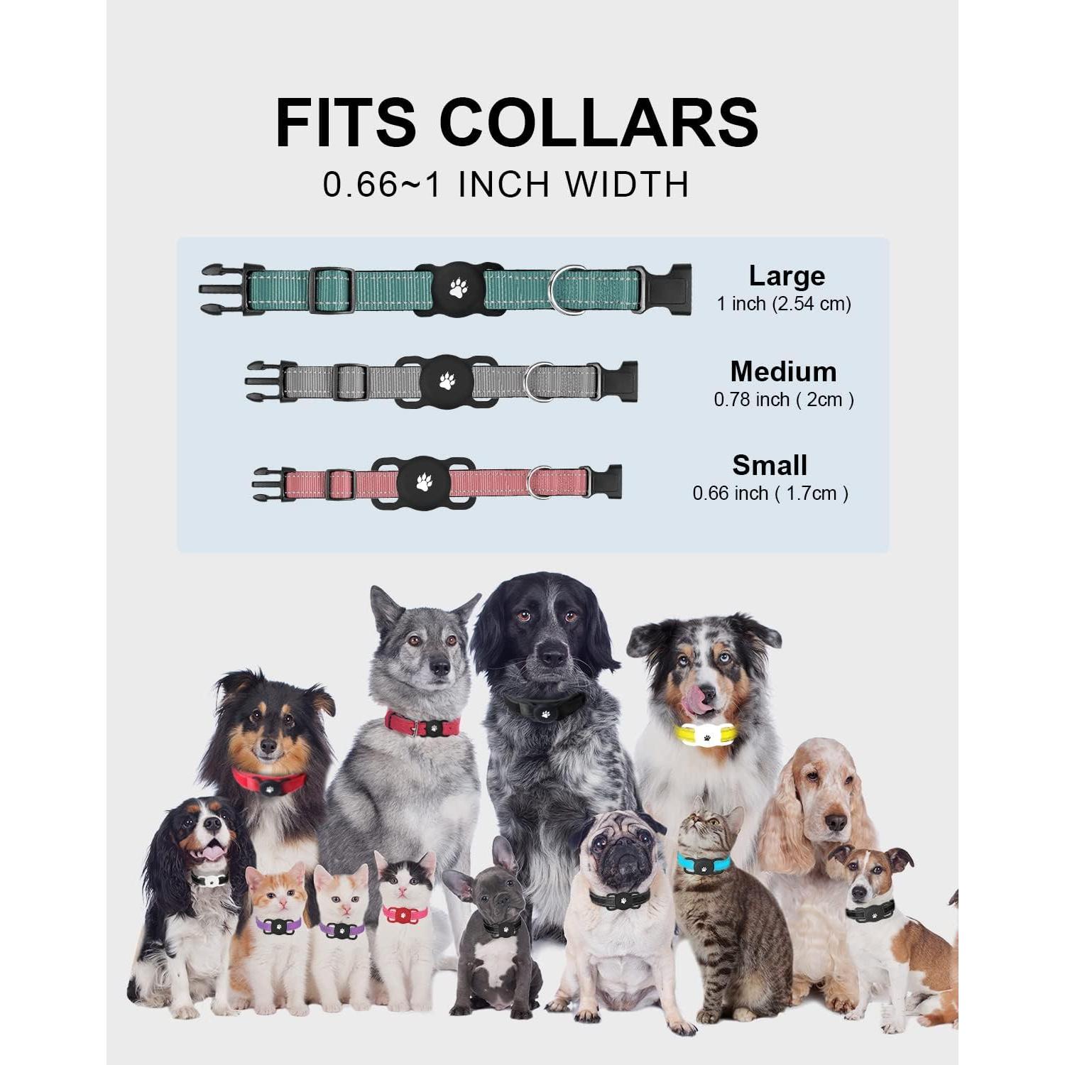 2 Soportes de Collar para Airtag Yiliuoer - Silicona Impermeable