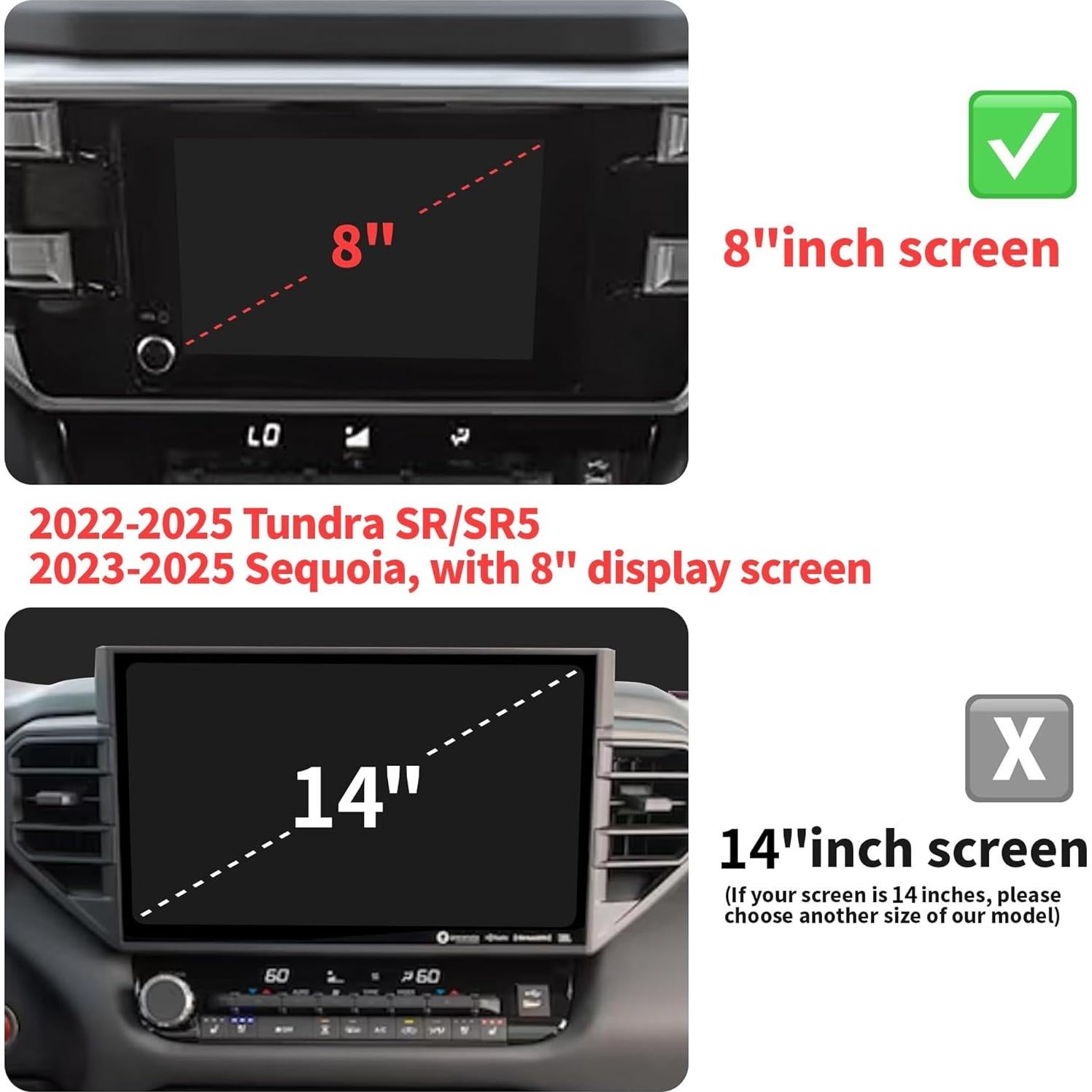 Cubiertas de Perilla Polodunn para Toyota Tundra y Sequoia 2022-2025